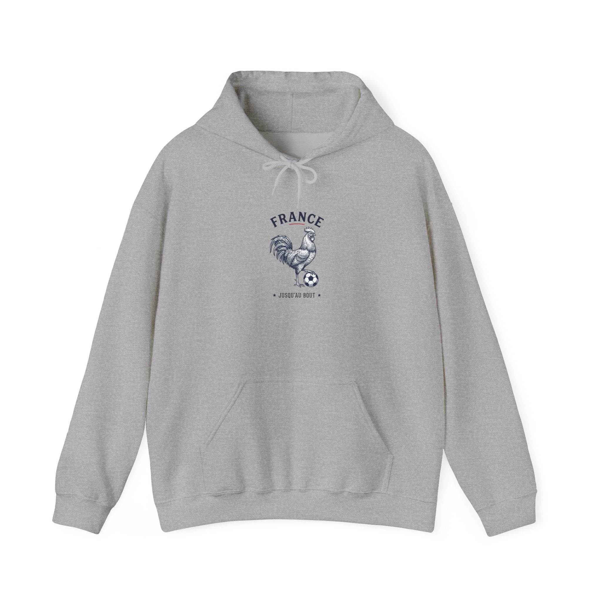 France Soccer Rooster Hoodie | National Flag Colors, Match Day Pride - Velqono