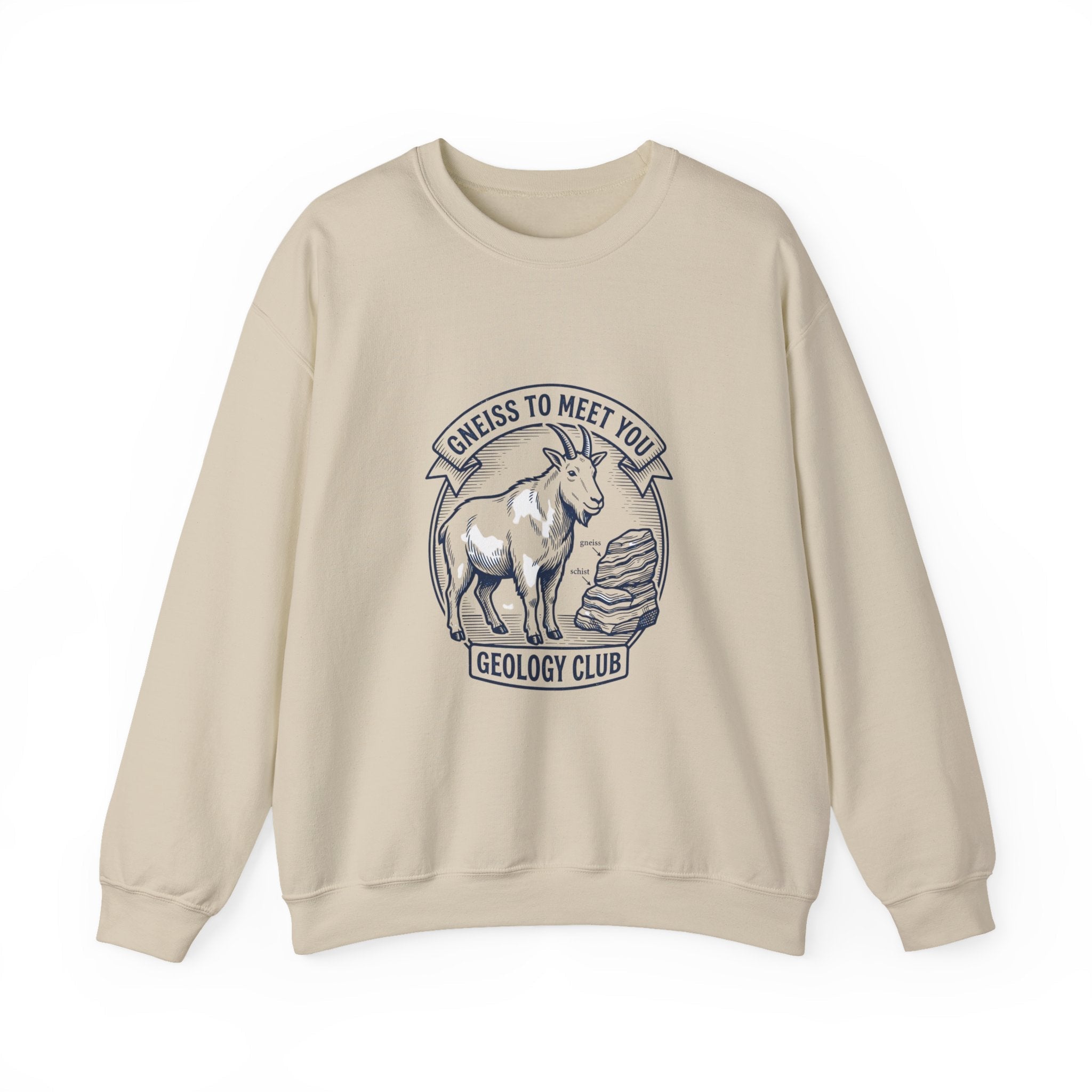 Gneiss to Meet You Geology Club Sweatshirt | Science Humor, Geology - Velqono