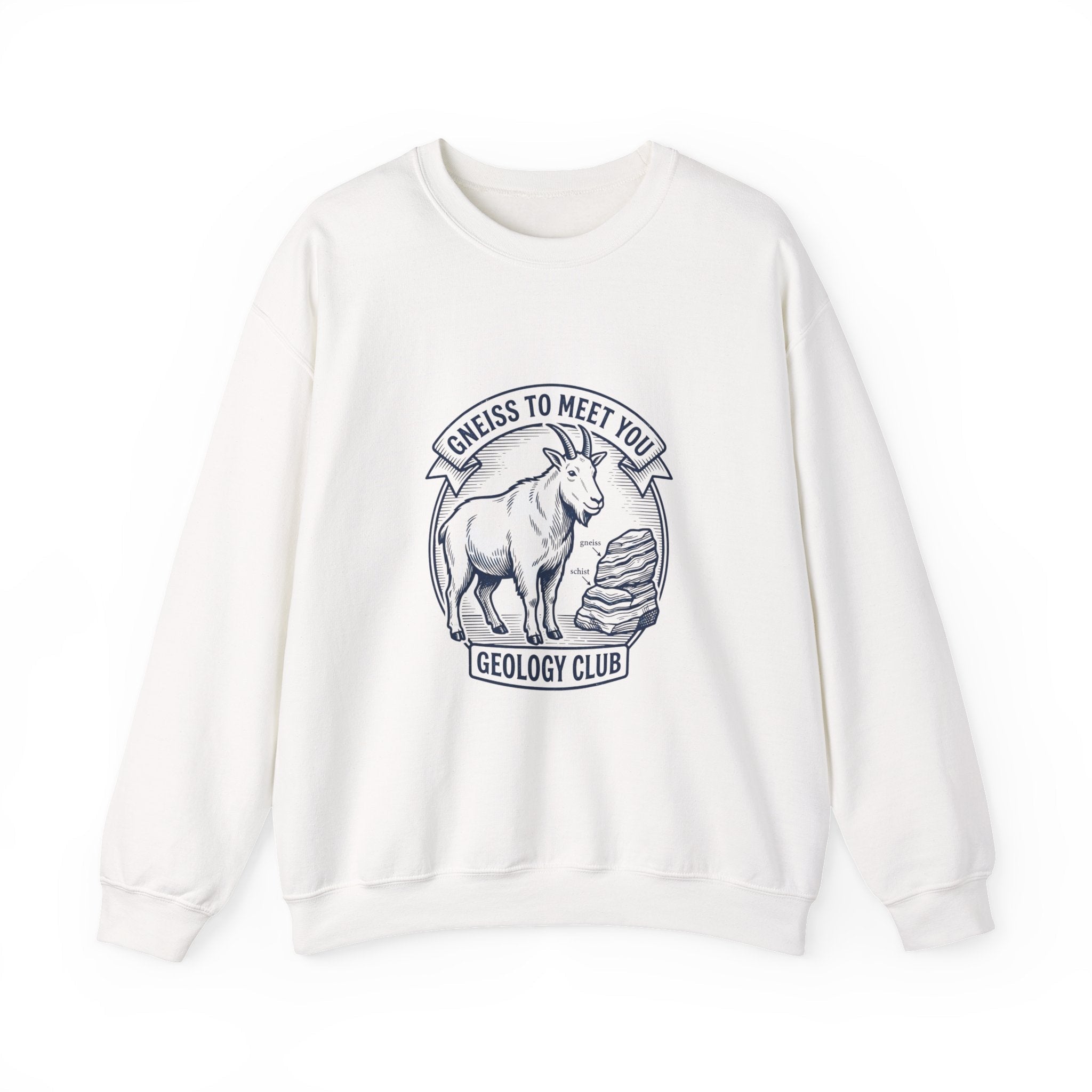 Gneiss to Meet You Geology Club Sweatshirt | Science Humor, Geology - Velqono