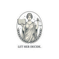 Let Her Decide Kiss-Cut Sticker | Feminist Equality, Women Supporting Women - Velqono