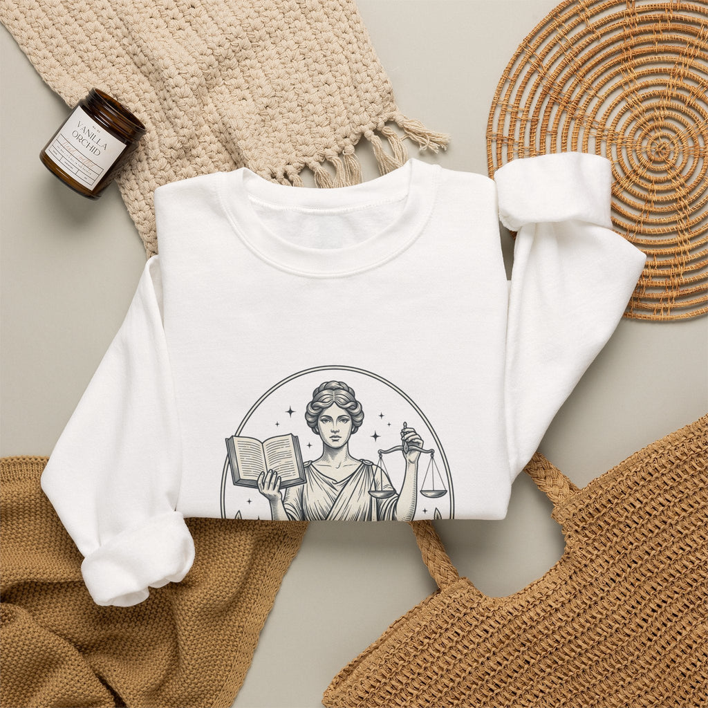 Let Her Decide Lady Justice Sweatshirt - Symbolic Statement Crewneck - Velqono