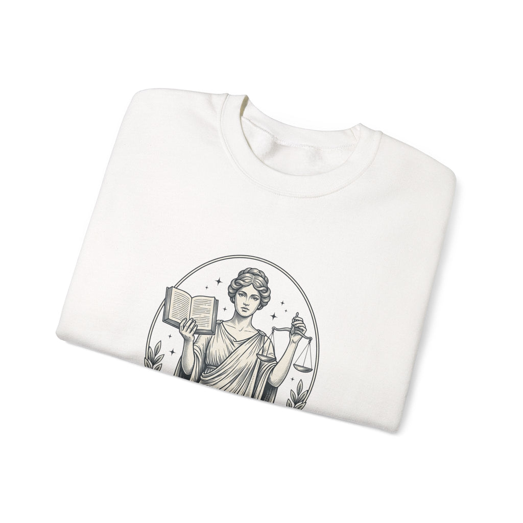 Let Her Decide Lady Justice Sweatshirt - Symbolic Statement Crewneck - Velqono