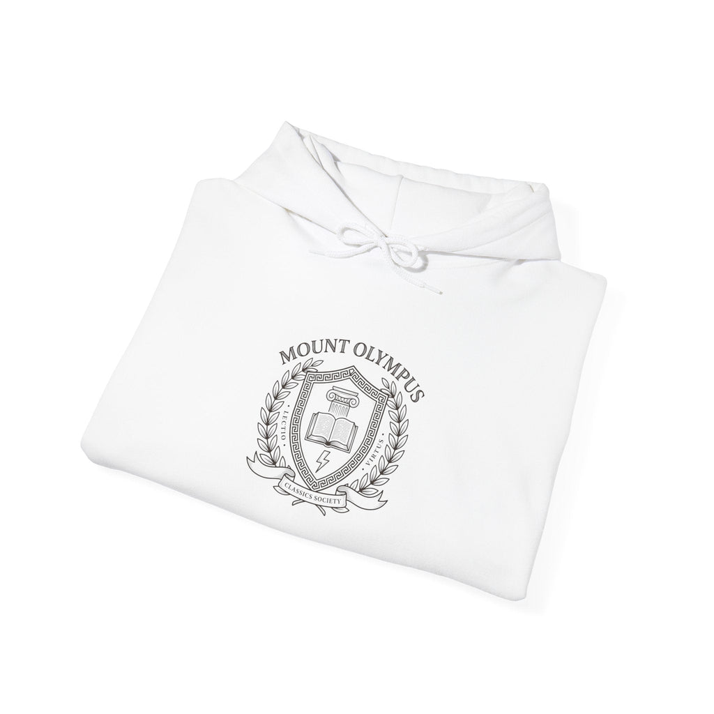 Mount Olympus Crest Hoodie | Greek Mythology, Mythcore Emblem - Velqono
