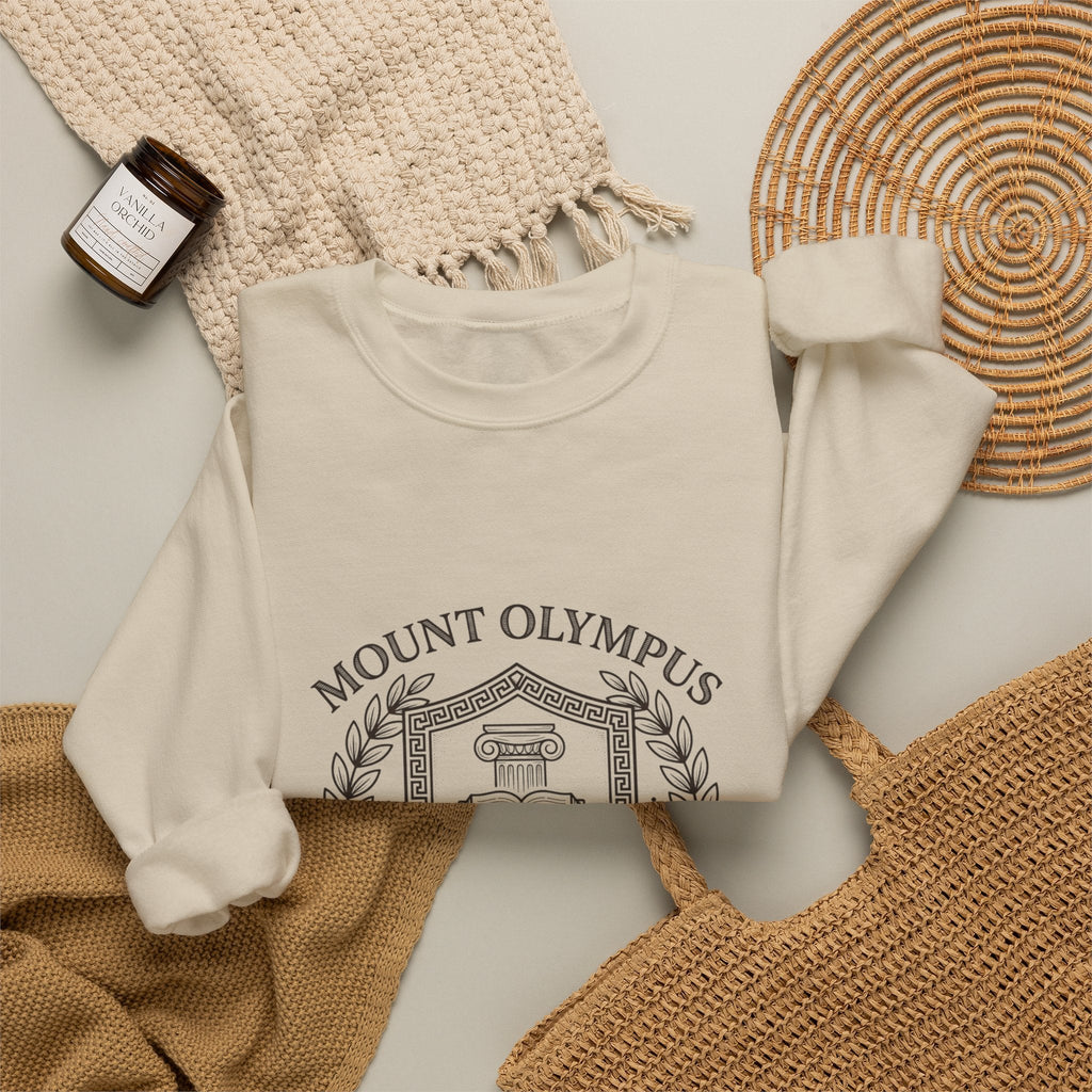 Mount Olympus Crest Sweatshirt | Greek Mythology, Mythcore - Velqono