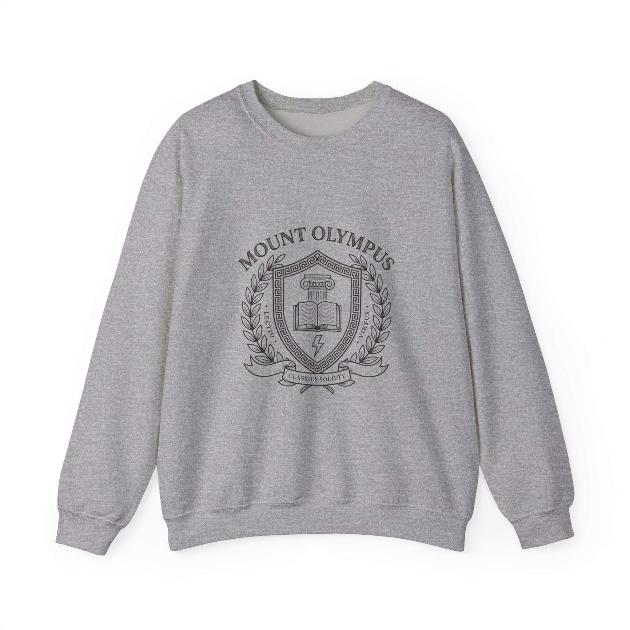 Mount Olympus Crest Sweatshirt | Greek Mythology, Mythcore - Velqono