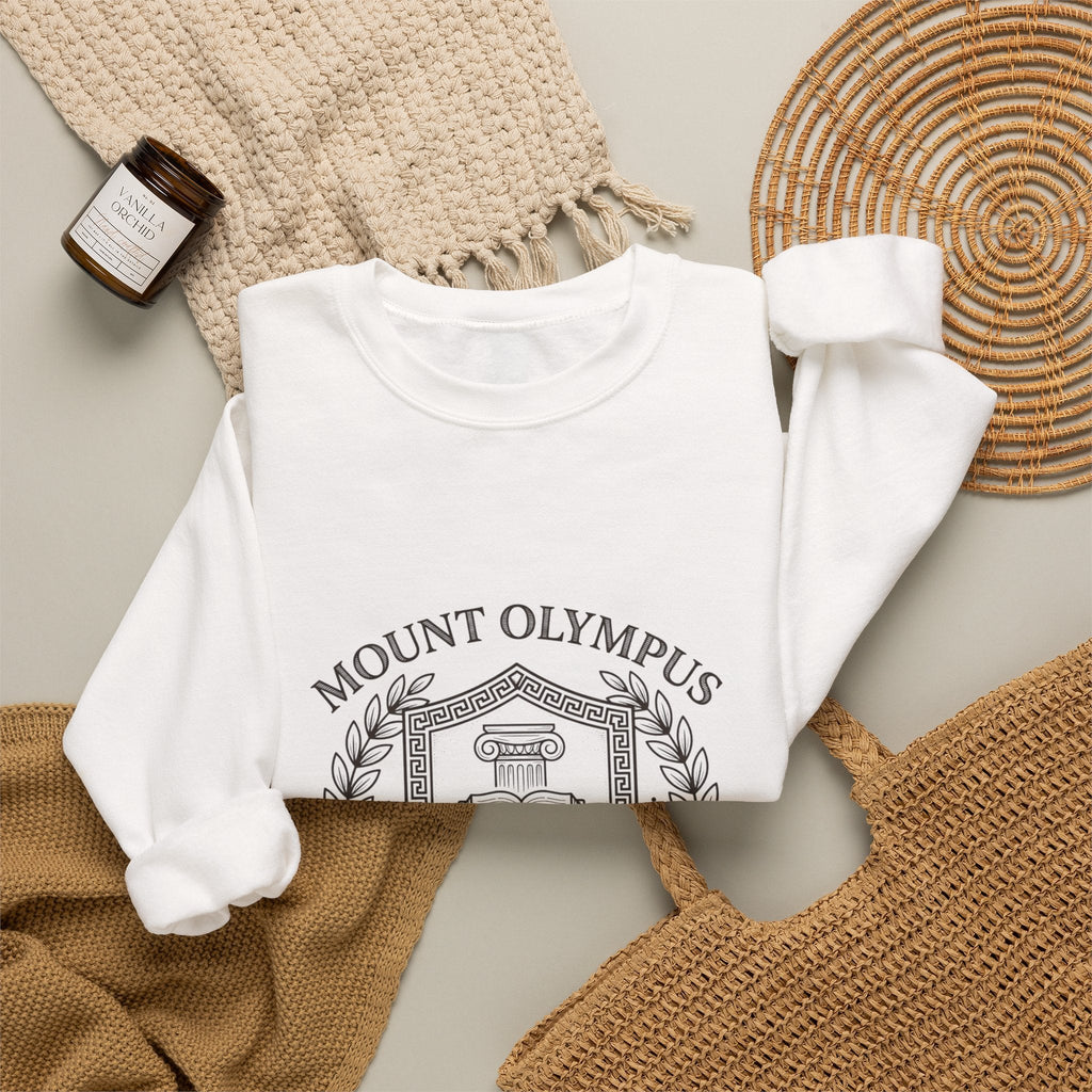 Mount Olympus Crest Sweatshirt | Greek Mythology, Mythcore - Velqono