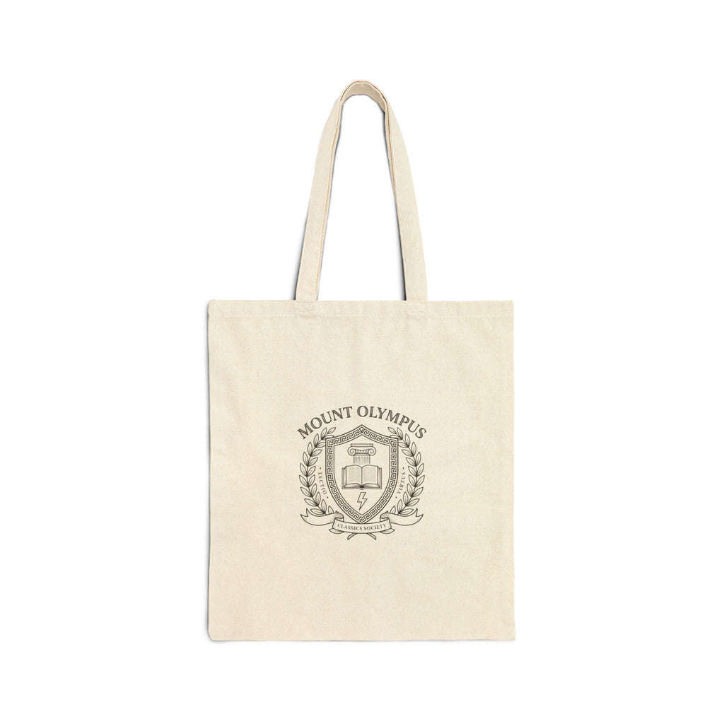 Mount Olympus Crest Tote | Greek Mythology, Mythcore Canvas - Velqono