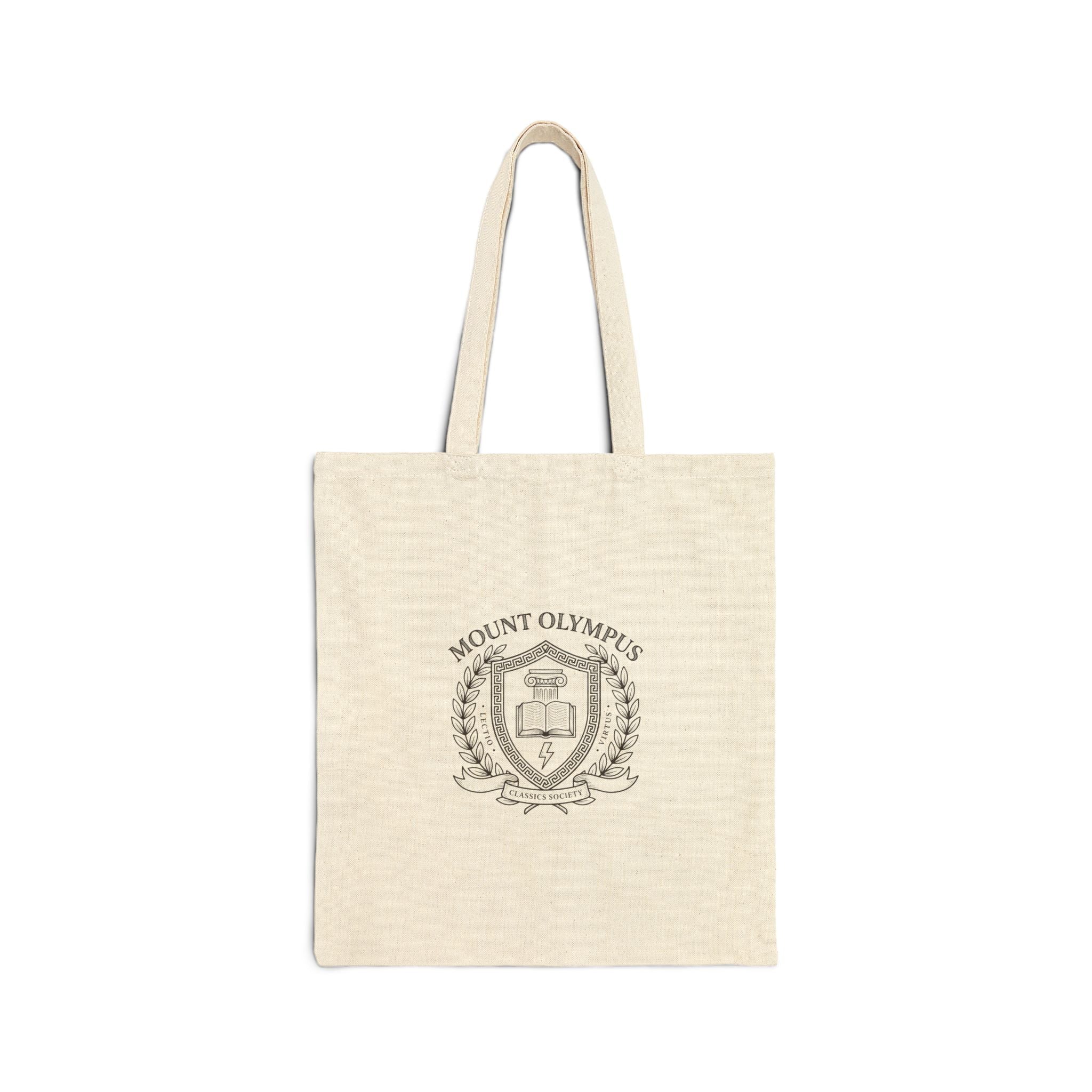 Mount Olympus Crest Tote | Greek Mythology, Mythcore Canvas - Velqono