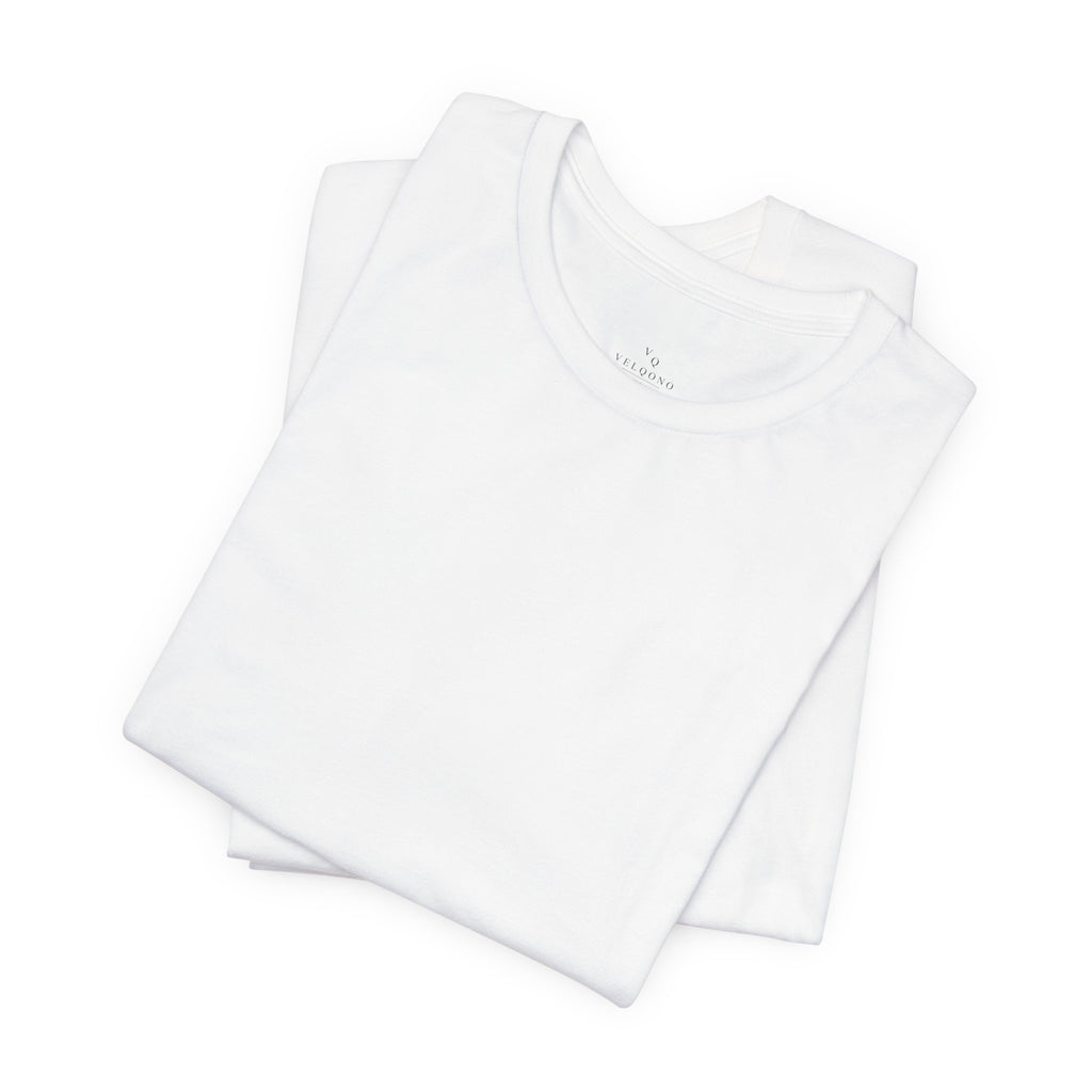 Two white tank tops stacked on a white background