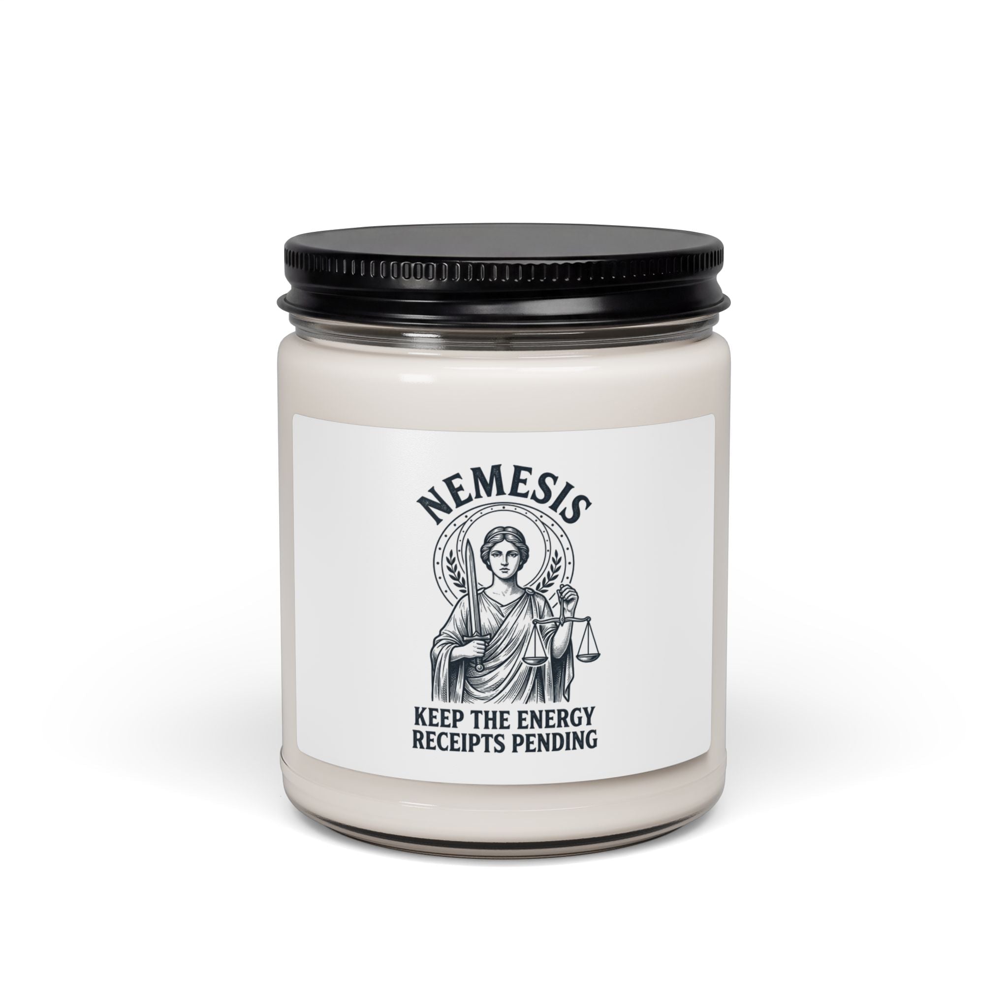 Nemesis Greek Mythology Candle | Soy 9oz, Mythcore Dark Academia - Velqono