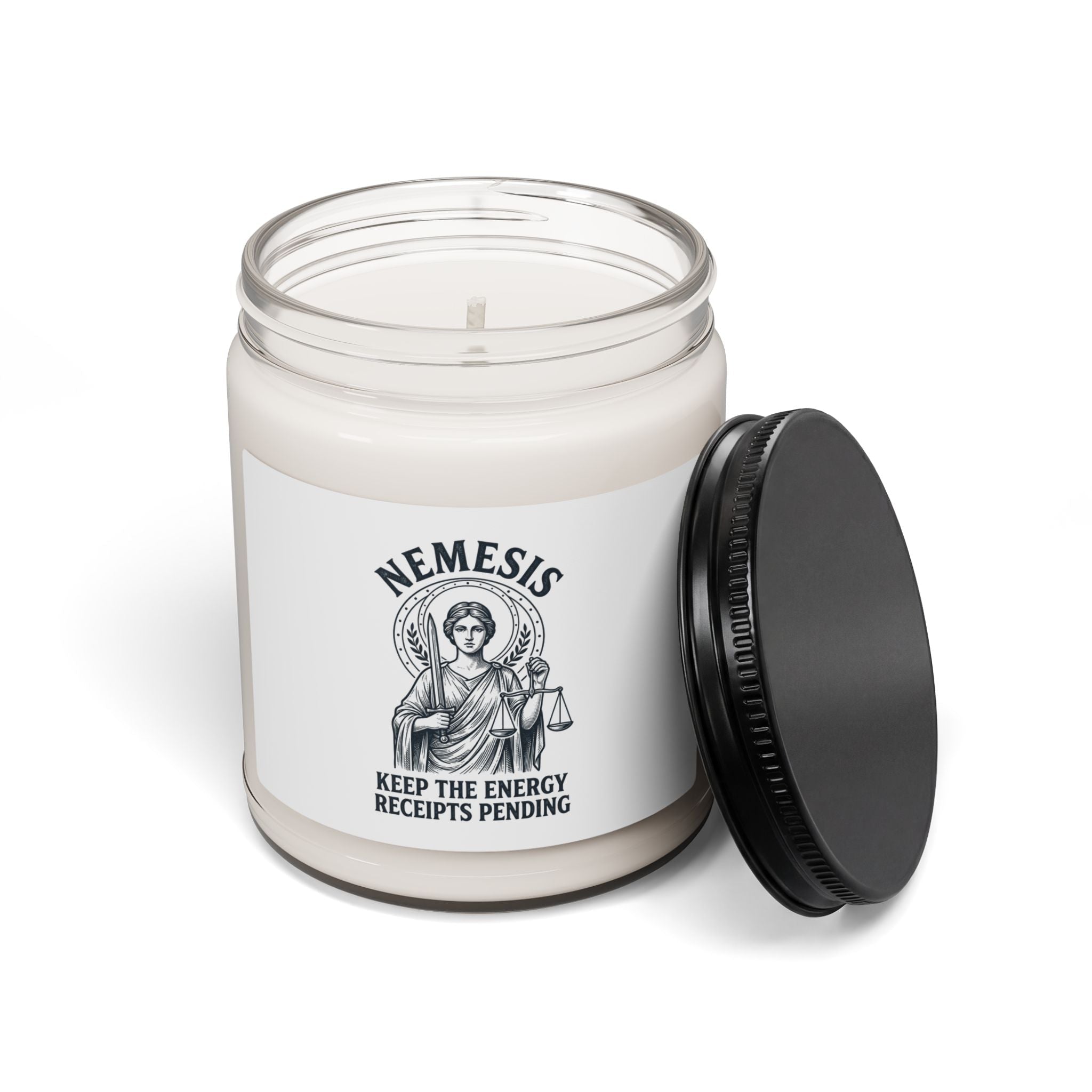 Nemesis Greek Mythology Candle | Soy 9oz, Mythcore Dark Academia - Velqono