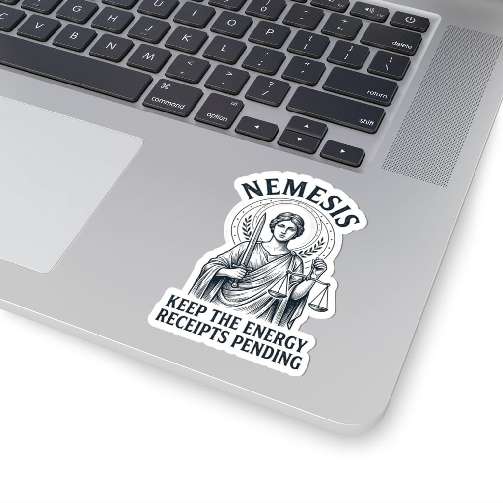 Nemesis Greek Mythology Sticker | Mythcore Dark Academia Kiss-Cut - Velqono