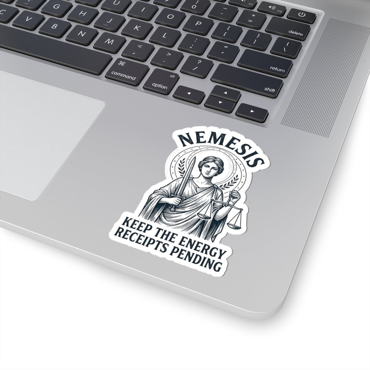 Nemesis Greek Mythology Sticker | Mythcore Dark Academia Kiss-Cut - Velqono