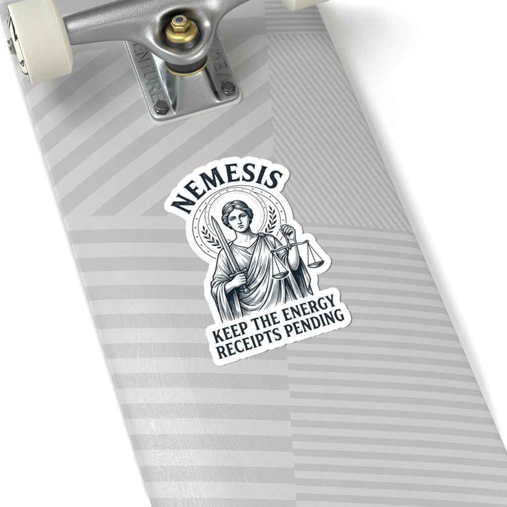 Nemesis Greek Mythology Sticker | Mythcore Dark Academia Kiss-Cut - Velqono