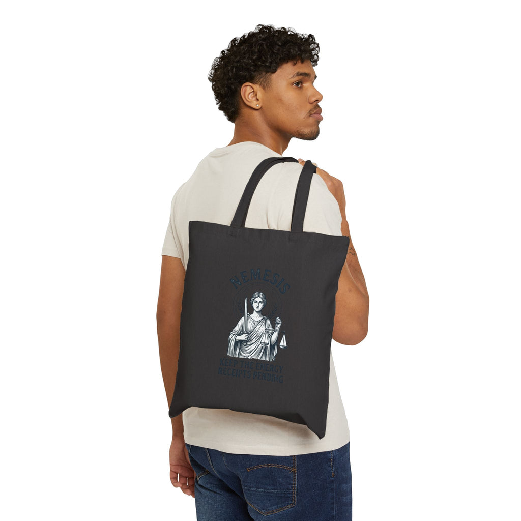 Nemesis Greek Mythology Tote | Mythcore, Dark Academia Canvas - Velqono