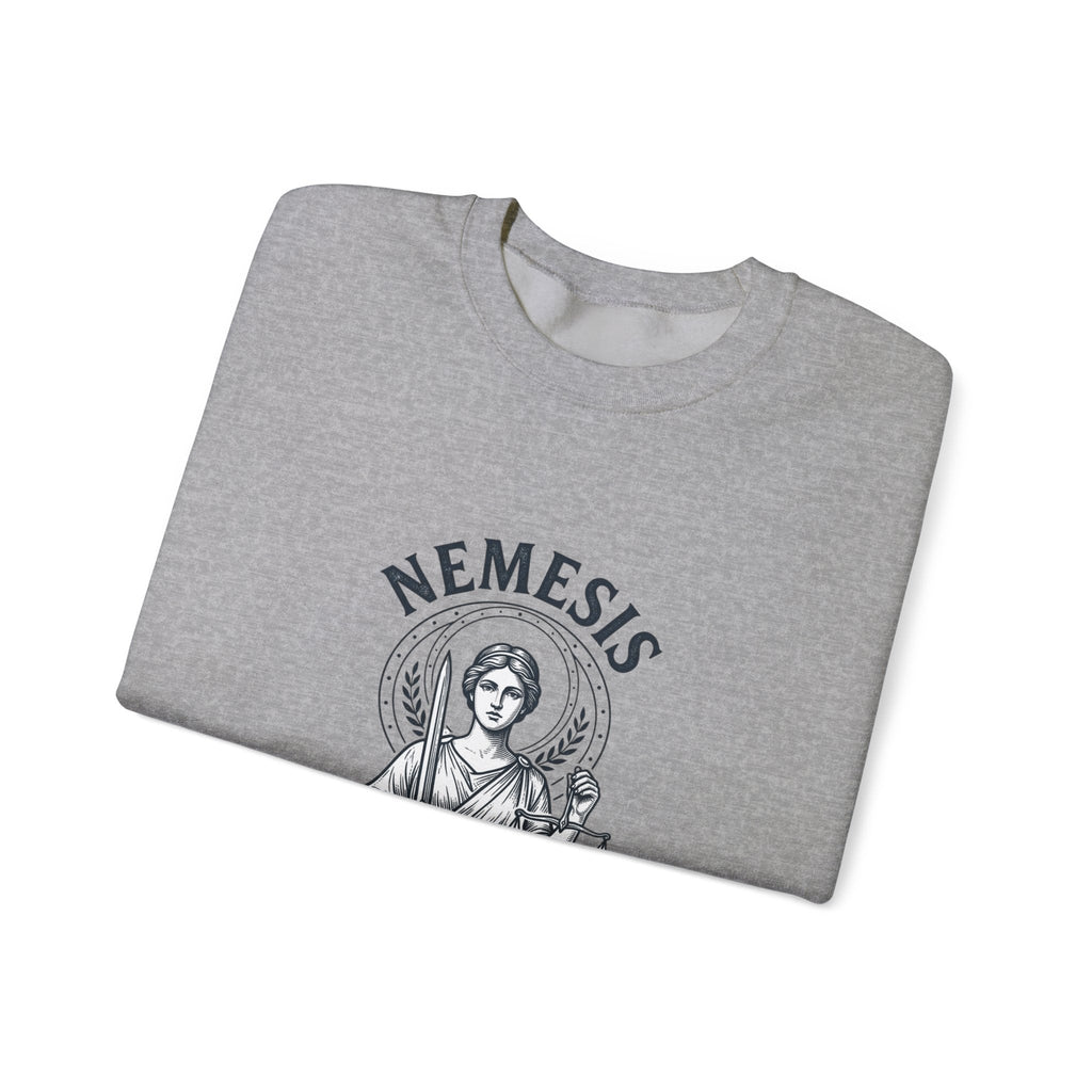 Nemesis Illustration Crewneck Sweatshirt | Greek Mythology, Mythcore - Velqono