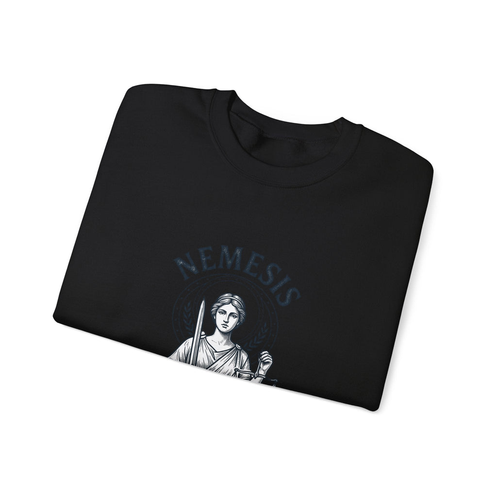 Nemesis Illustration Crewneck Sweatshirt | Greek Mythology, Mythcore - Velqono