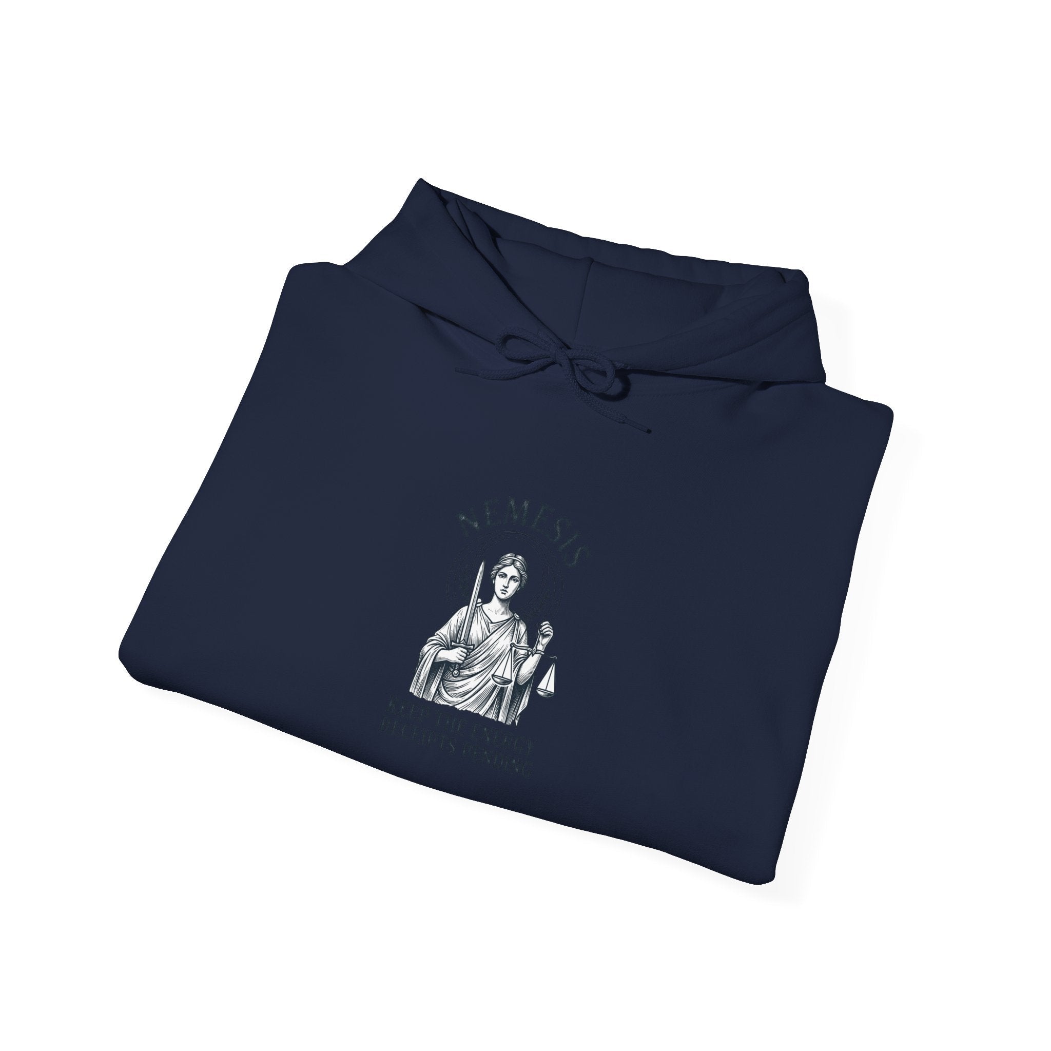 Nemesis Illustration Hoodie | Greek Mythology, Mythcore, Classical Art - Velqono