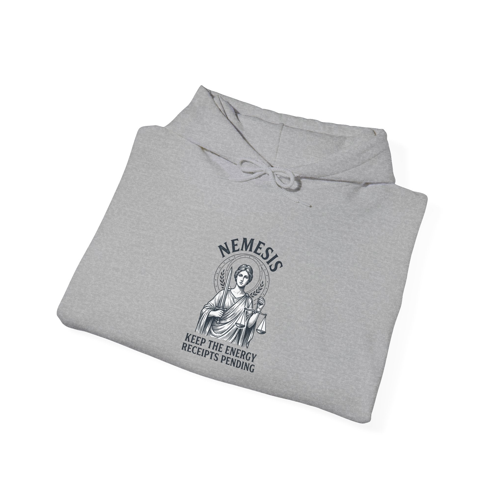Nemesis Illustration Hoodie | Greek Mythology, Mythcore, Classical Art - Velqono