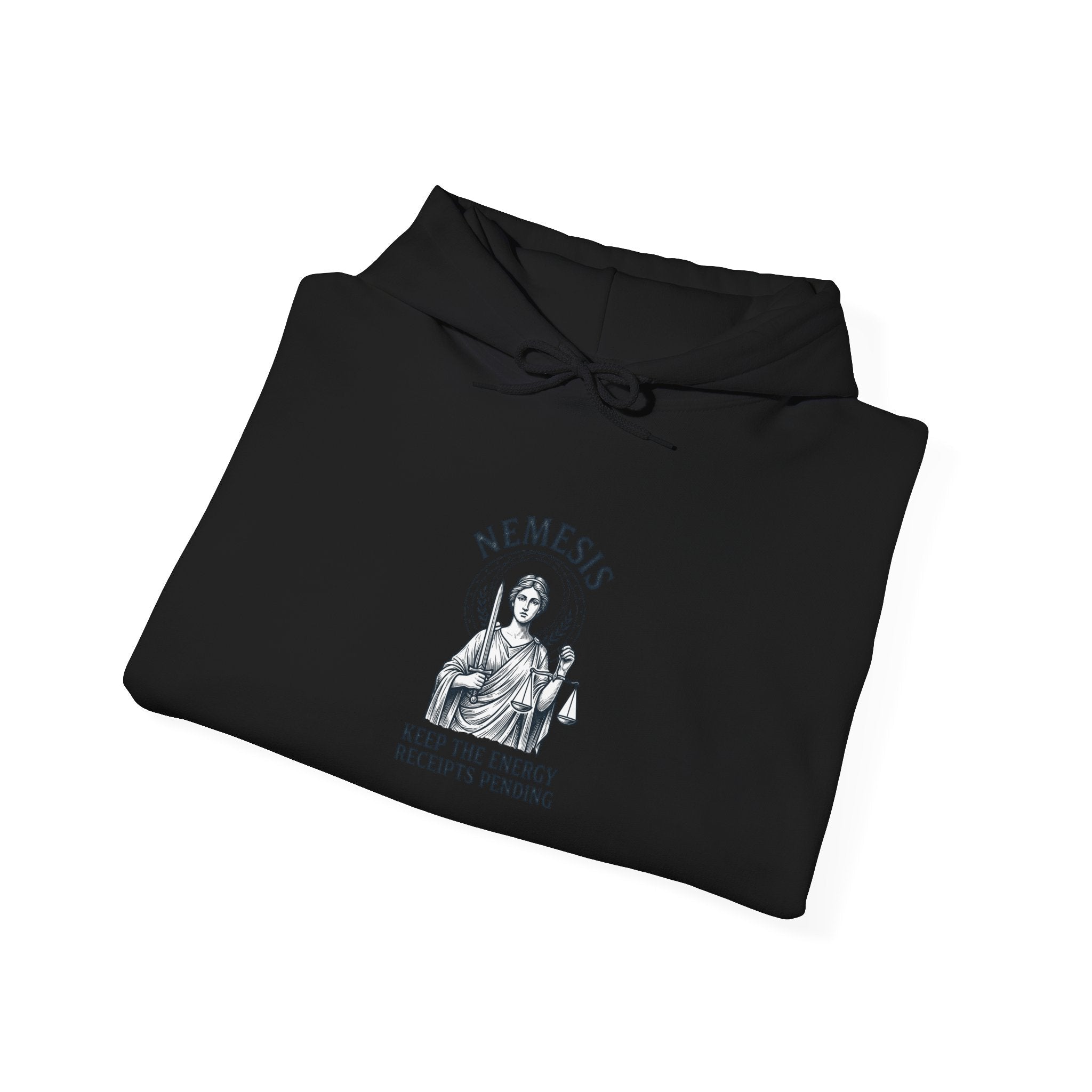 Nemesis Illustration Hoodie | Greek Mythology, Mythcore, Classical Art - Velqono