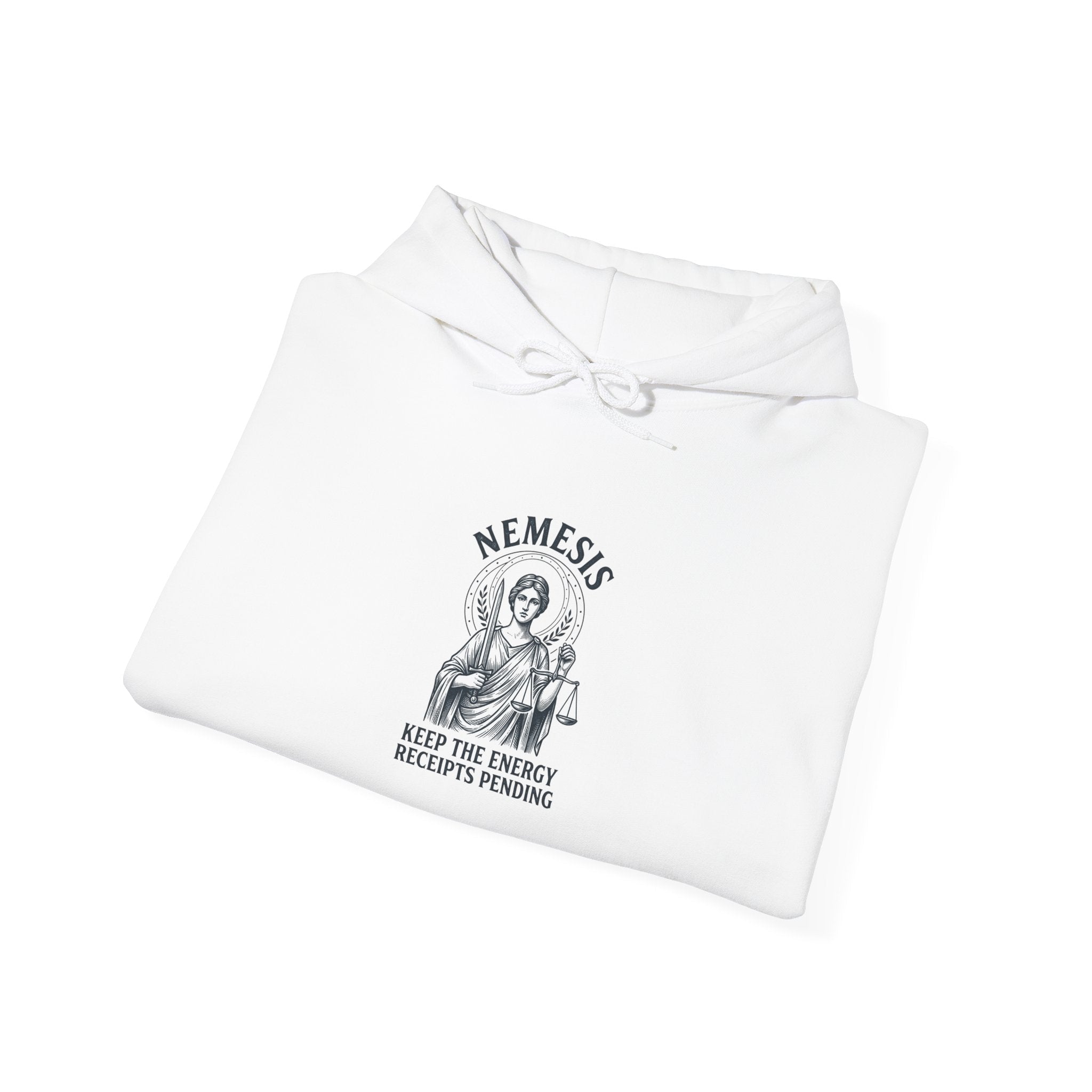 Nemesis Illustration Hoodie | Greek Mythology, Mythcore, Classical Art - Velqono