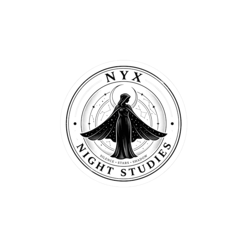 Nyx Night Studies Kiss-Cut Sticker | Mythcore Greek Mythology Celestial - Velqono