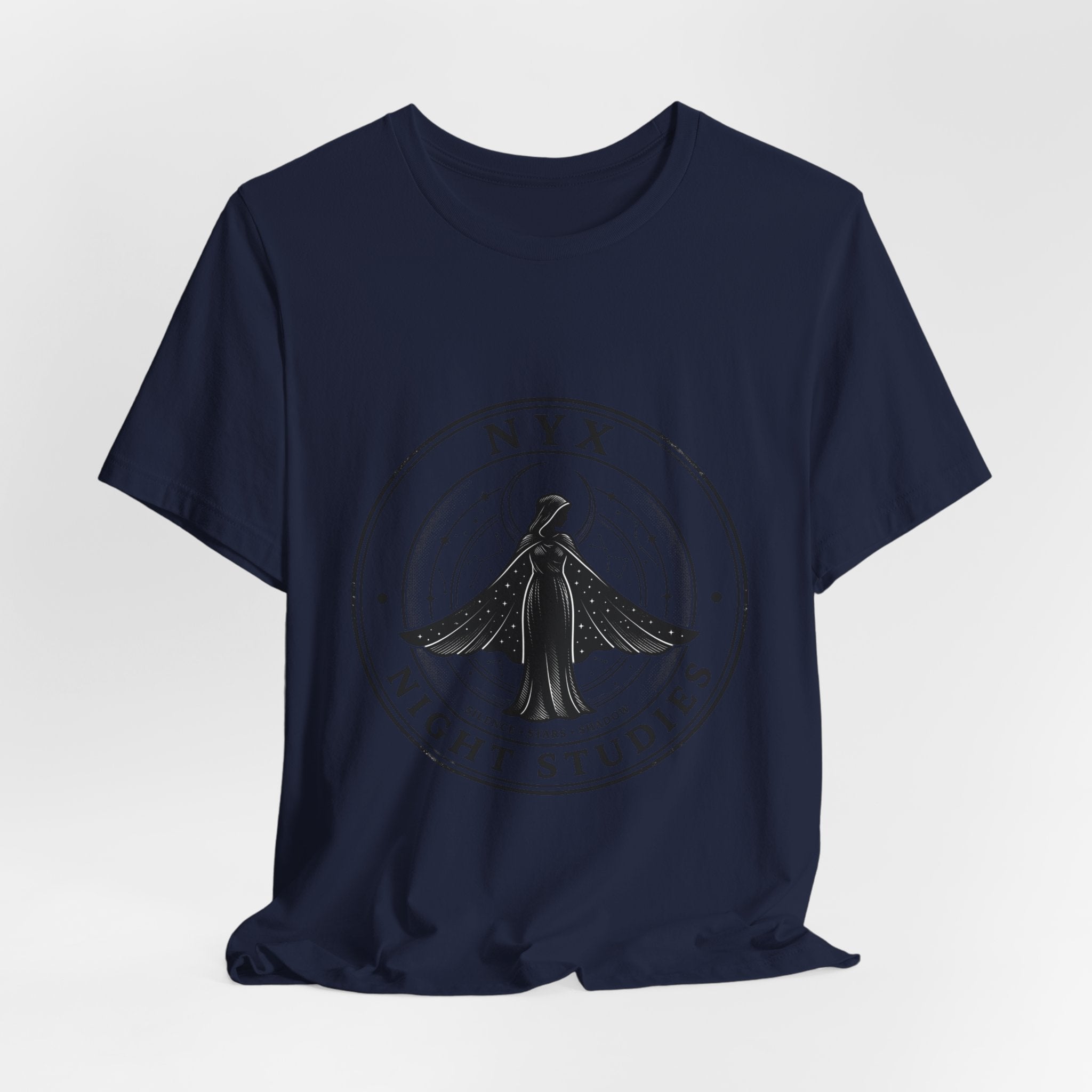 Nyx Night Studies T-Shirt | Greek Mythology, Mythcore Emblem - Velqono