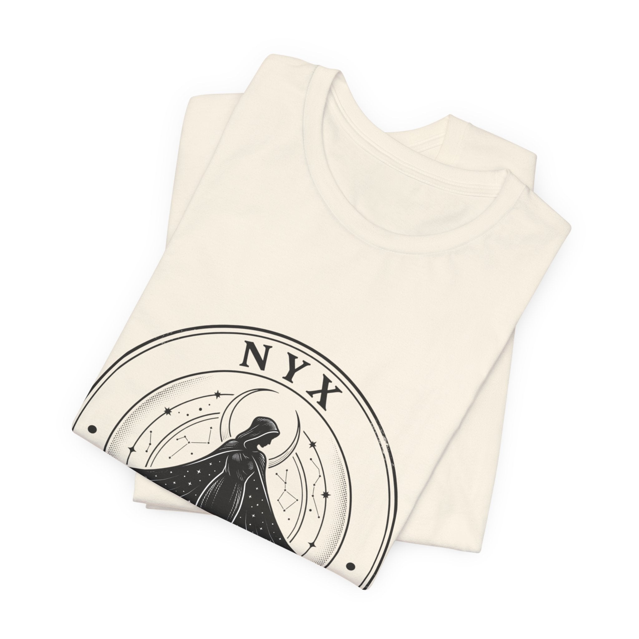 Nyx Night Studies T-Shirt | Greek Mythology, Mythcore Emblem - Velqono