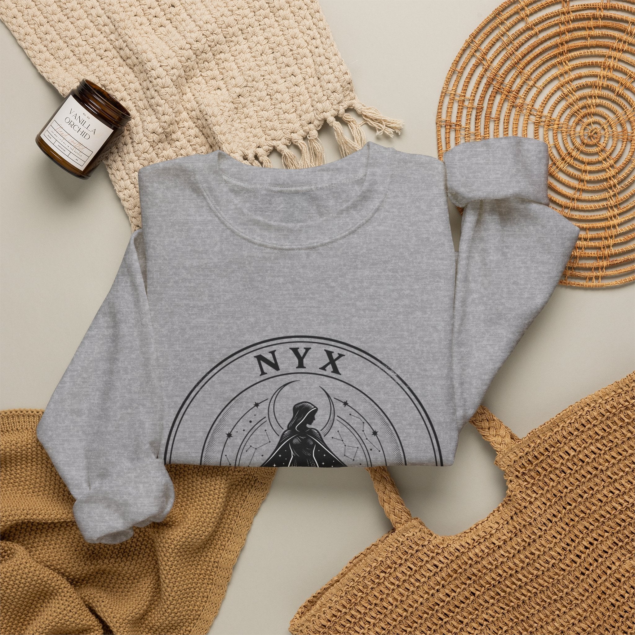Nyx Night Studios Crest Sweatshirt | Greek Mythology, Mythcore - Velqono
