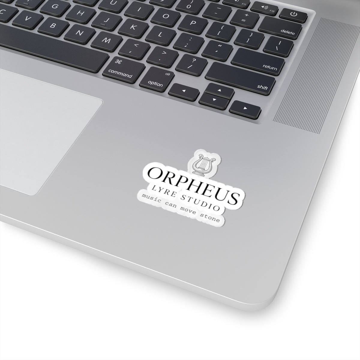 Orpheus Lyre Studio Logo Sticker | Greek Mythology, Mythcore Kiss-Cut - Velqono