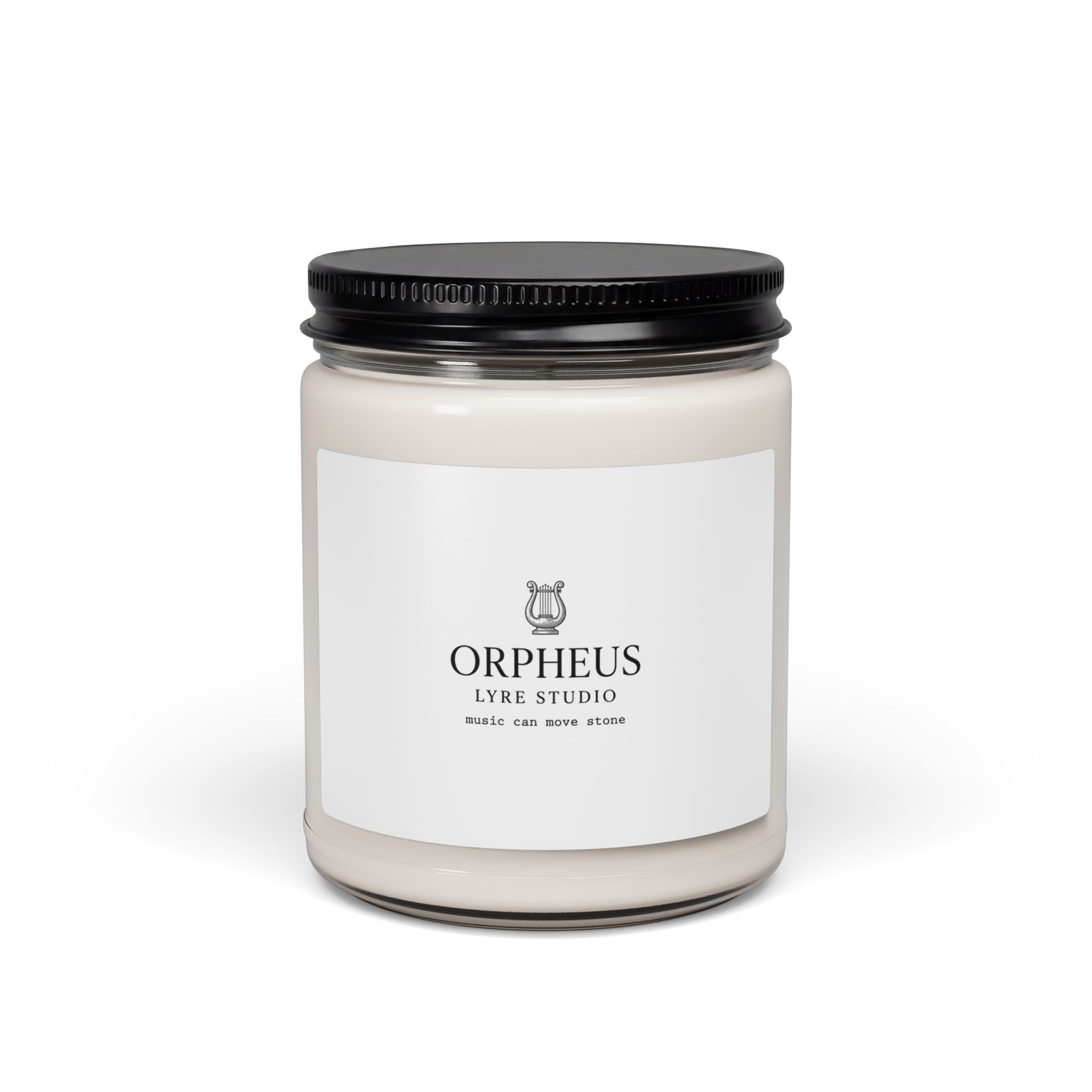 Orpheus Lyre Studio Scented Soy Candle, Greek Mythology | Mythcore Dark Academia - Velqono