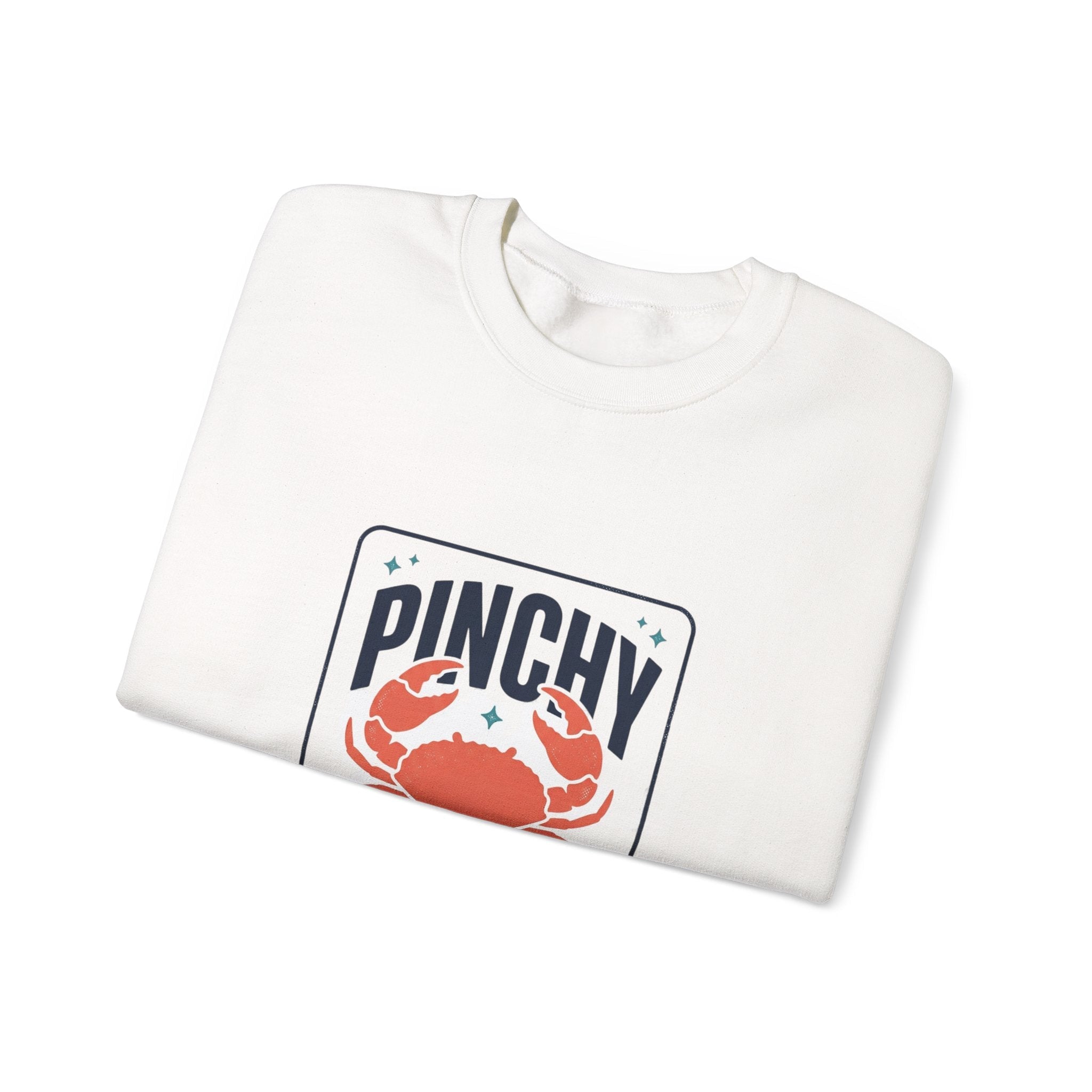 Pinchy Vibes Only Sweatshirt | Crab, Sarcastic Coastal Humor - Velqono