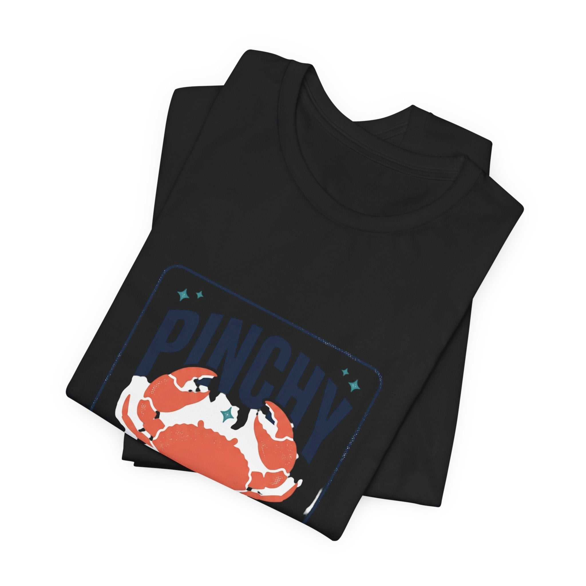 Pinchy Vibes Only Tee | Crabby Coastal Humor, Cute Crab Illustration - Velqono