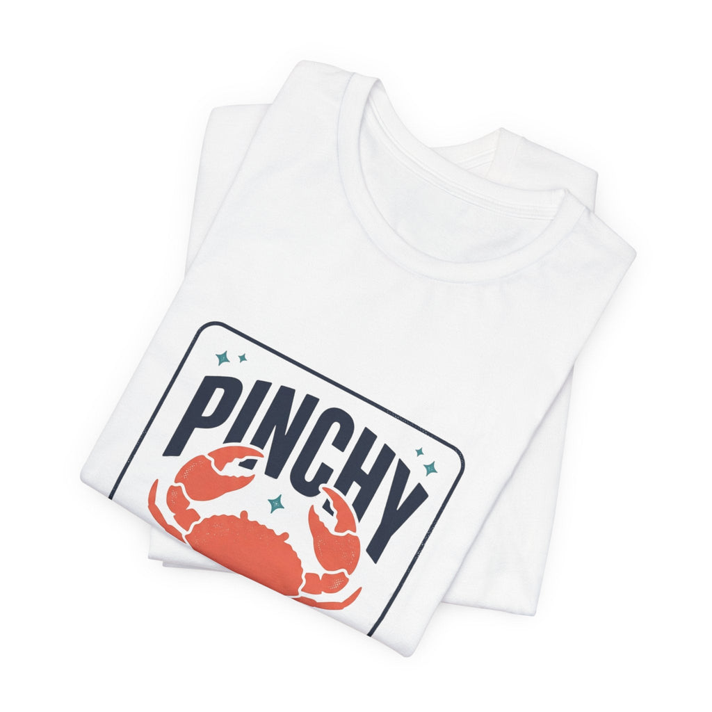 Pinchy Vibes Only Tee | Crabby Coastal Humor, Cute Crab Illustration - Velqono