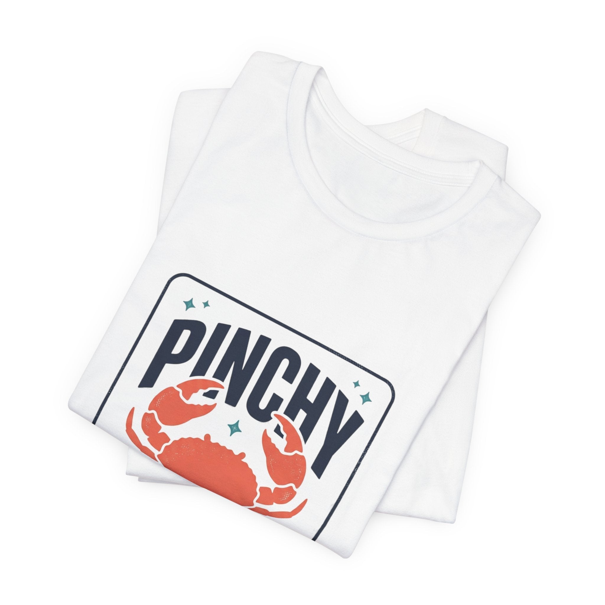 Pinchy Vibes Only Tee | Crabby Coastal Humor, Cute Crab Illustration - Velqono