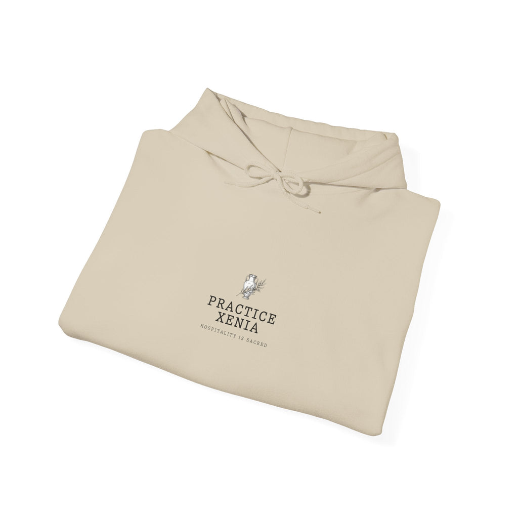 Practice Xenia Hoodie | Greek Mythology, Mythcore, Classical Symbol - Velqono