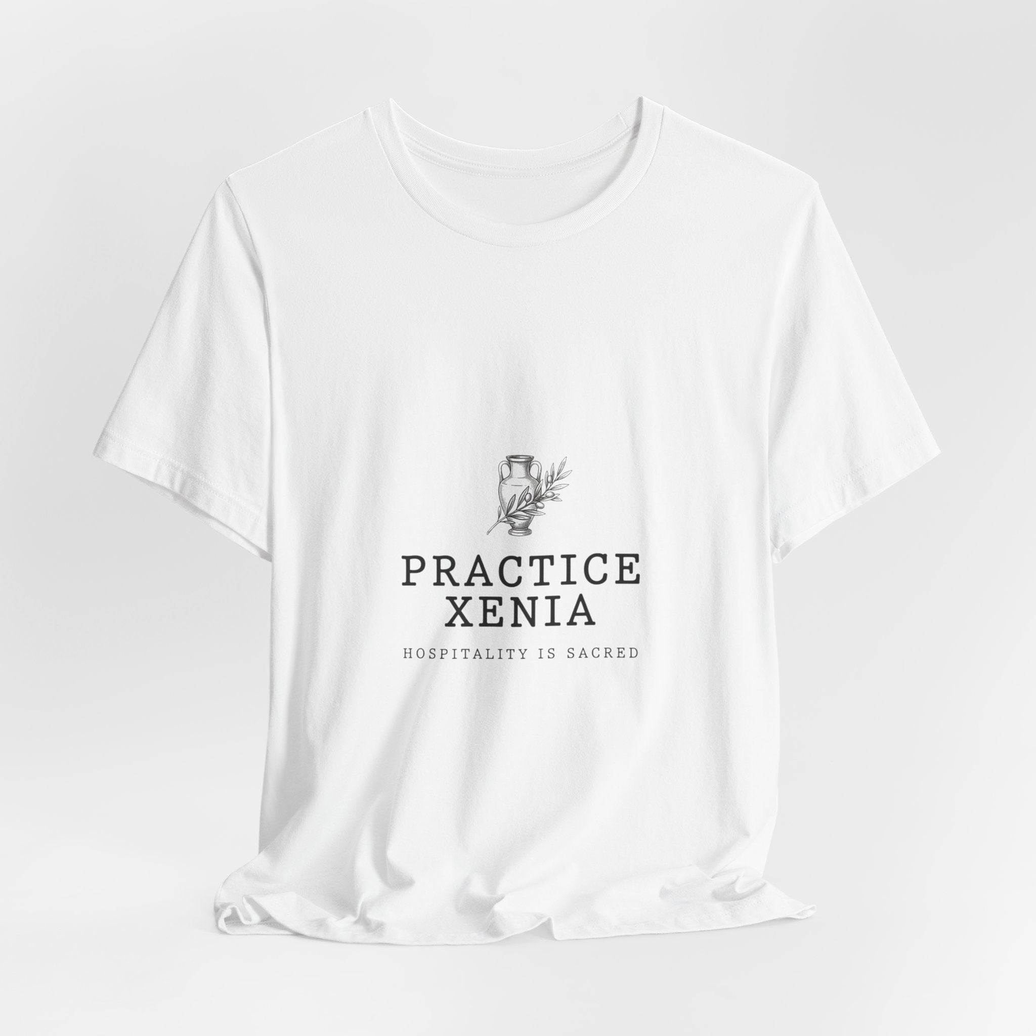 Practice Xenia Tee | Greek Mythology, Mythcore Classical Art - Velqono