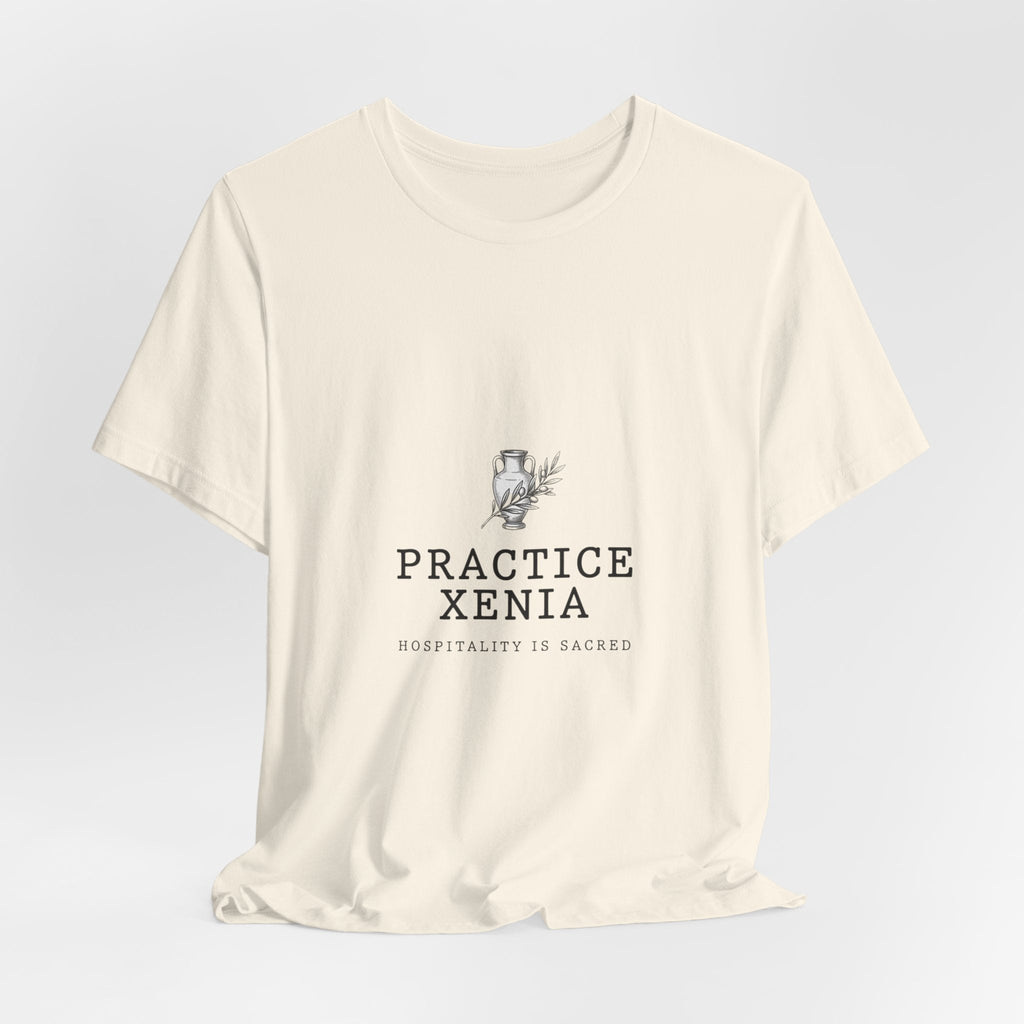 Practice Xenia Tee | Greek Mythology, Mythcore Classical Art - Velqono