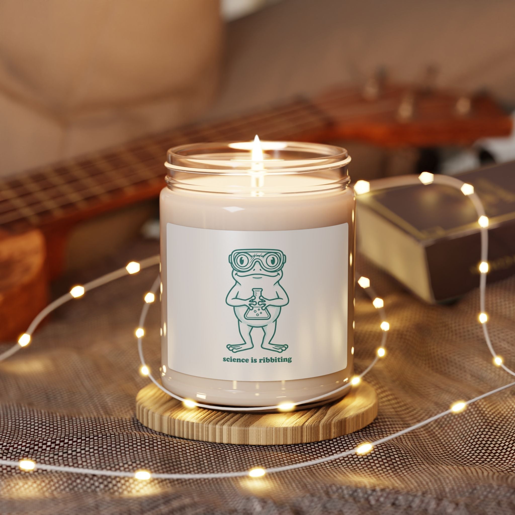 Science Is Ribbiting Candle | Soy Candle, Science Humor - Velqono