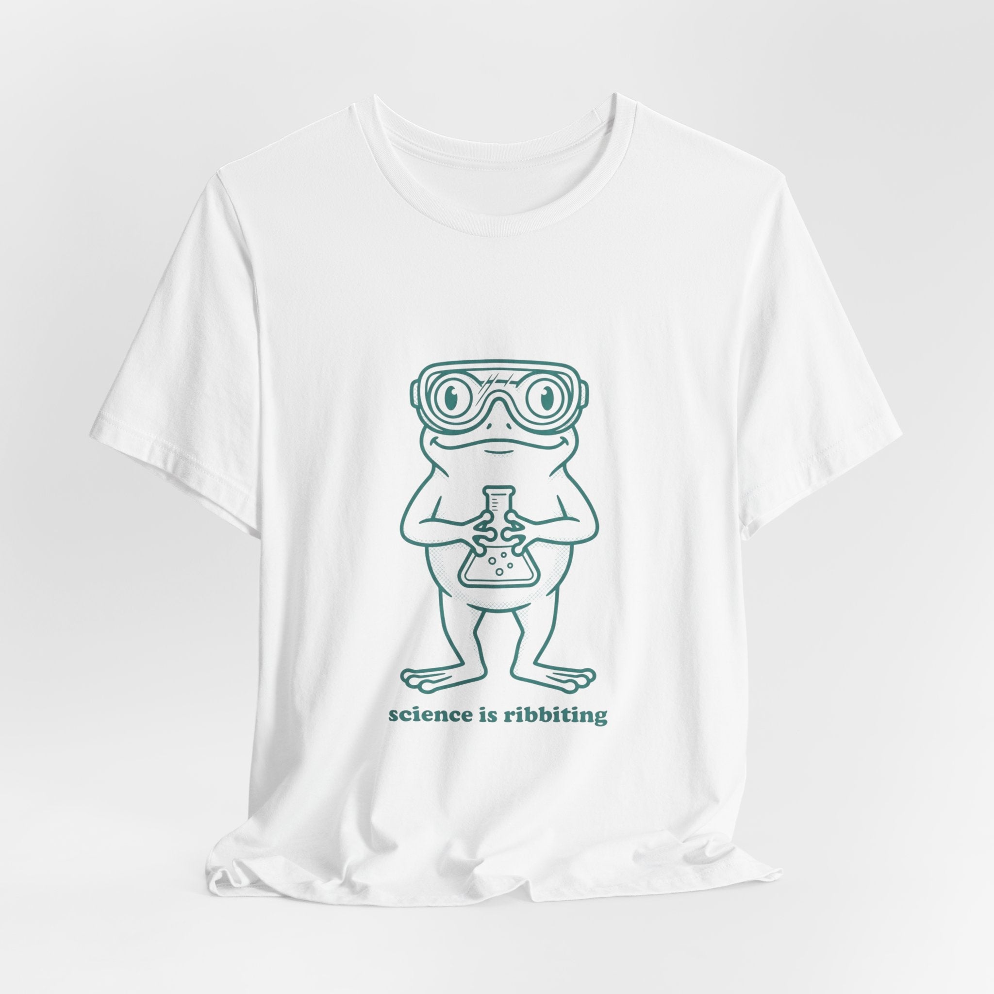 Science is Ribbiting Frog Chemist Tee | Science Humor, STEM Shirt - Velqono