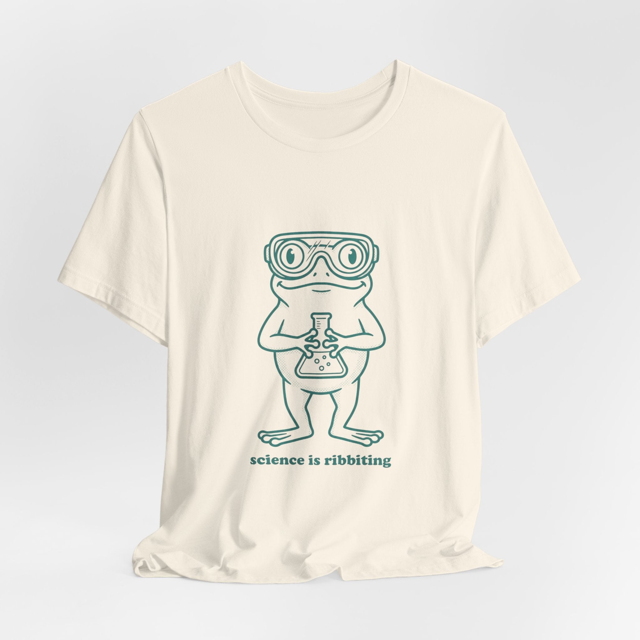 Science is Ribbiting Frog Chemist Tee | Science Humor, STEM Shirt - Velqono