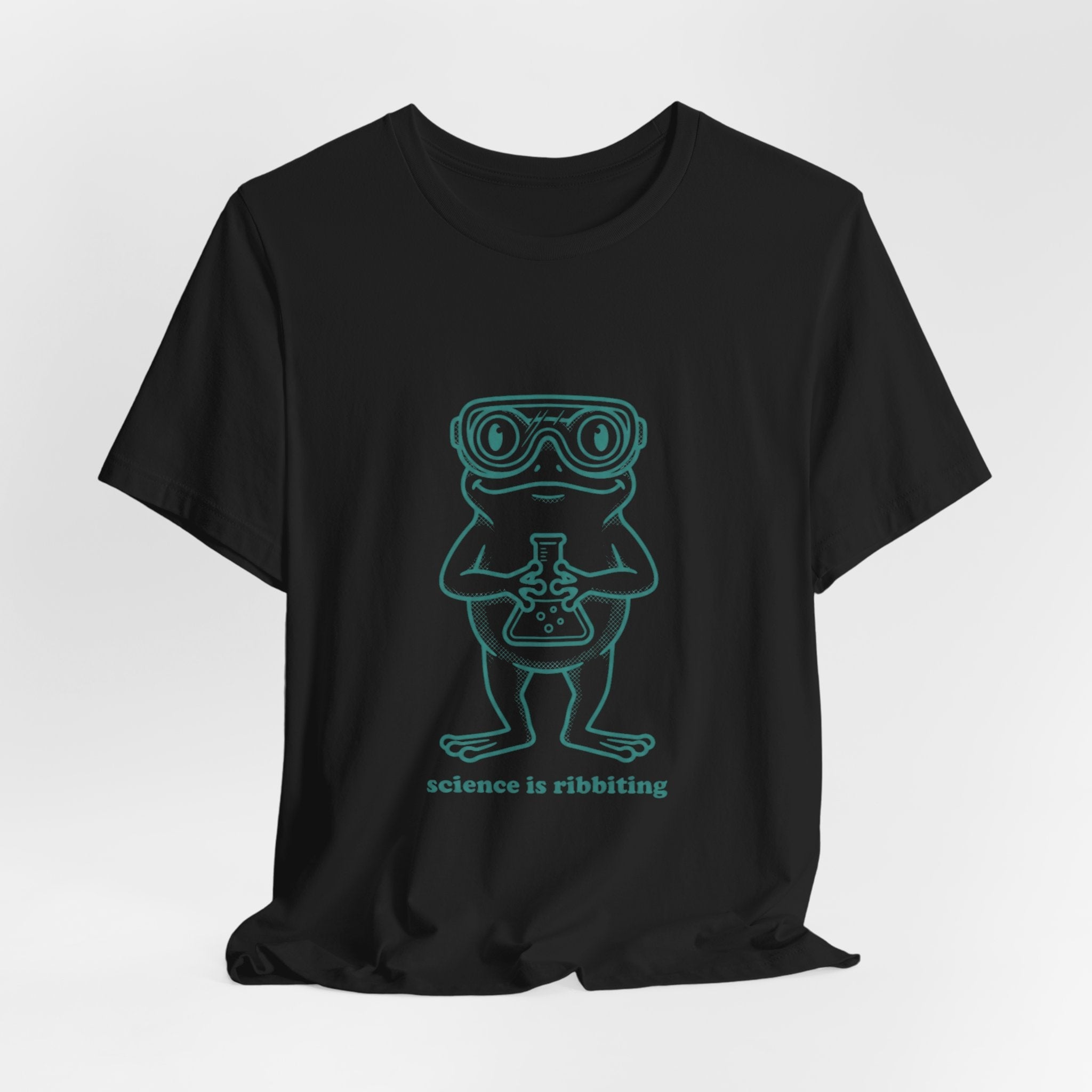 Science is Ribbiting Frog Chemist Tee | Science Humor, STEM Shirt - Velqono