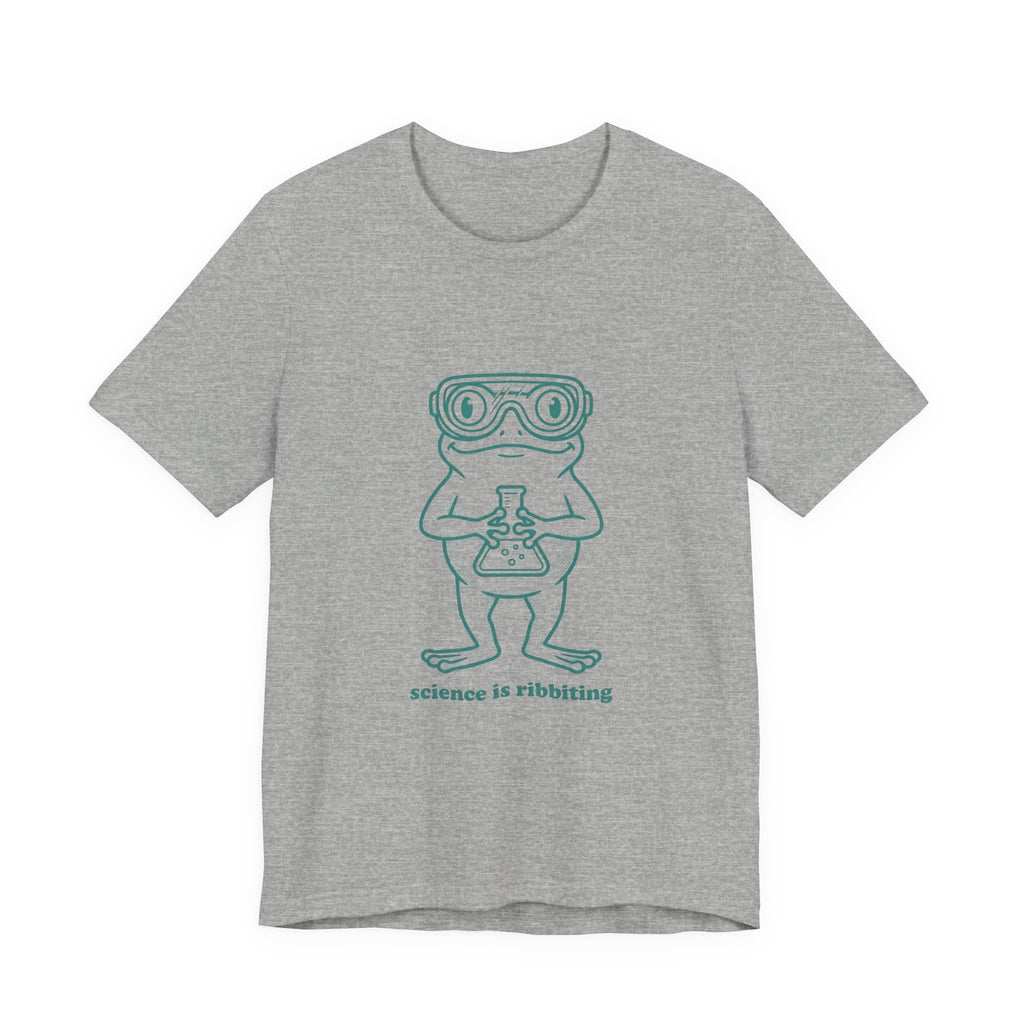 Science is Ribbiting Frog Chemist Tee | Science Humor, STEM Shirt - Velqono