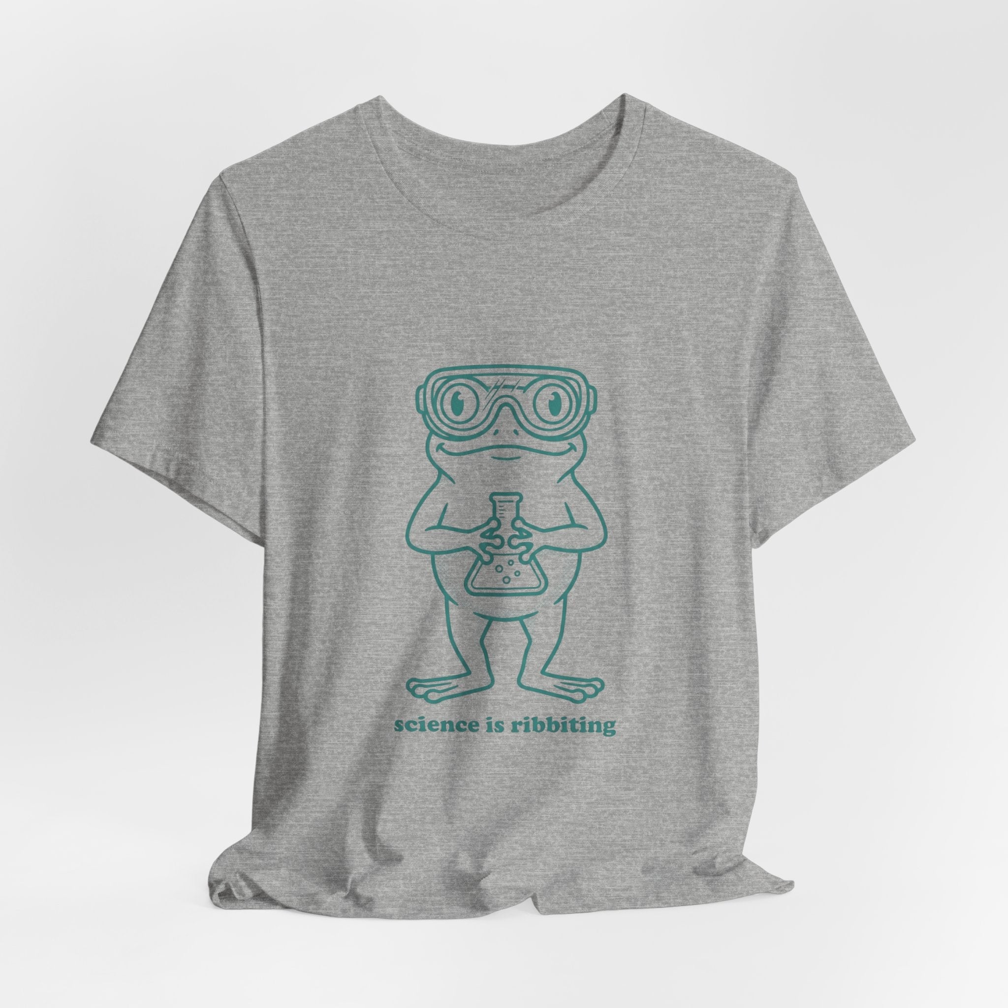 Science is Ribbiting Frog Chemist Tee | Science Humor, STEM Shirt - Velqono