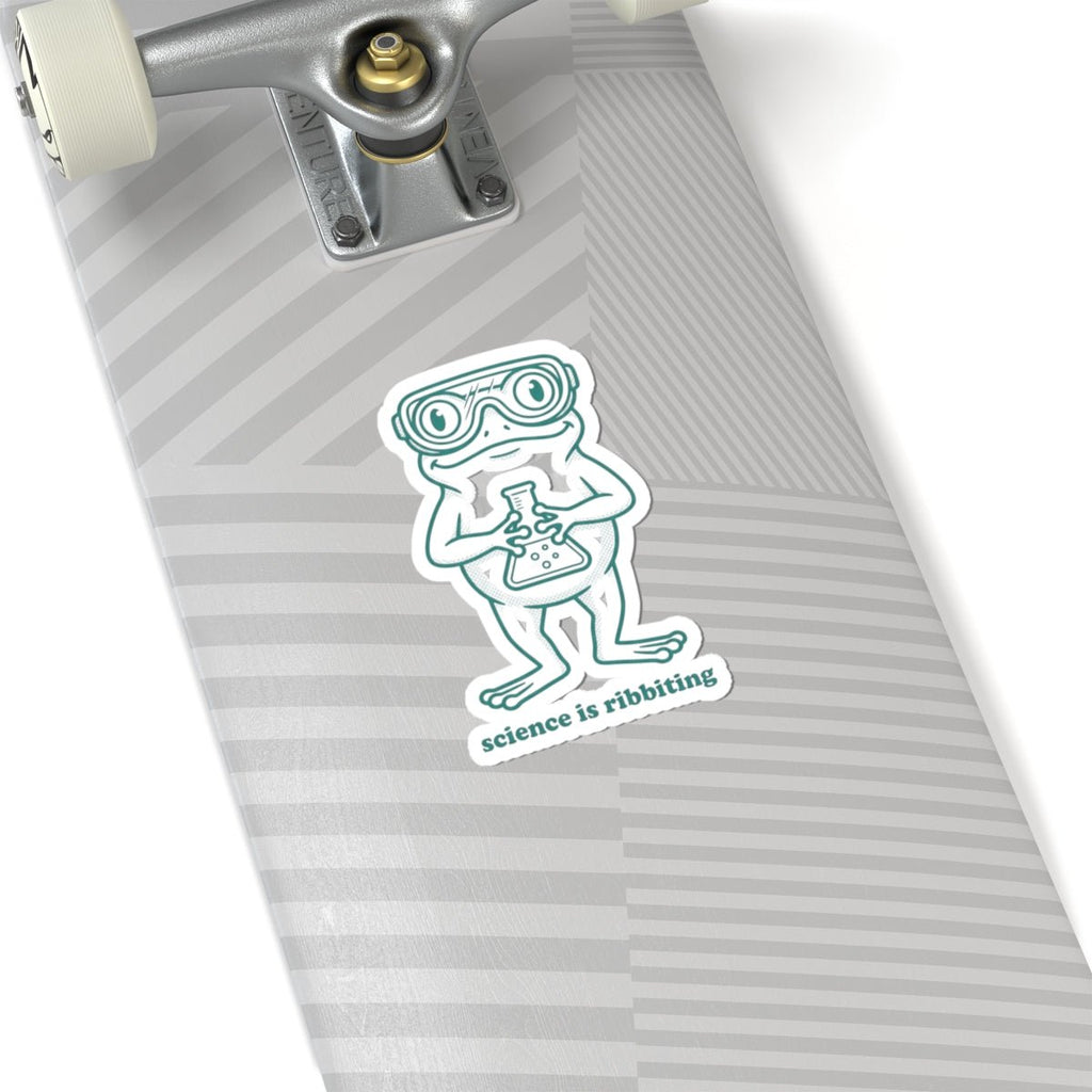 science is ribbiting sticker | science humor, lab pun - Velqono