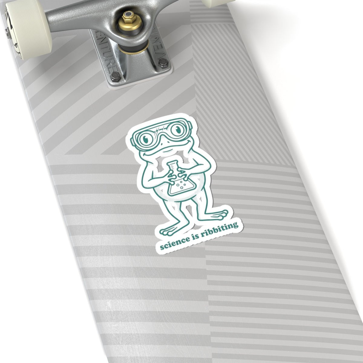 science is ribbiting sticker | science humor, lab pun - Velqono