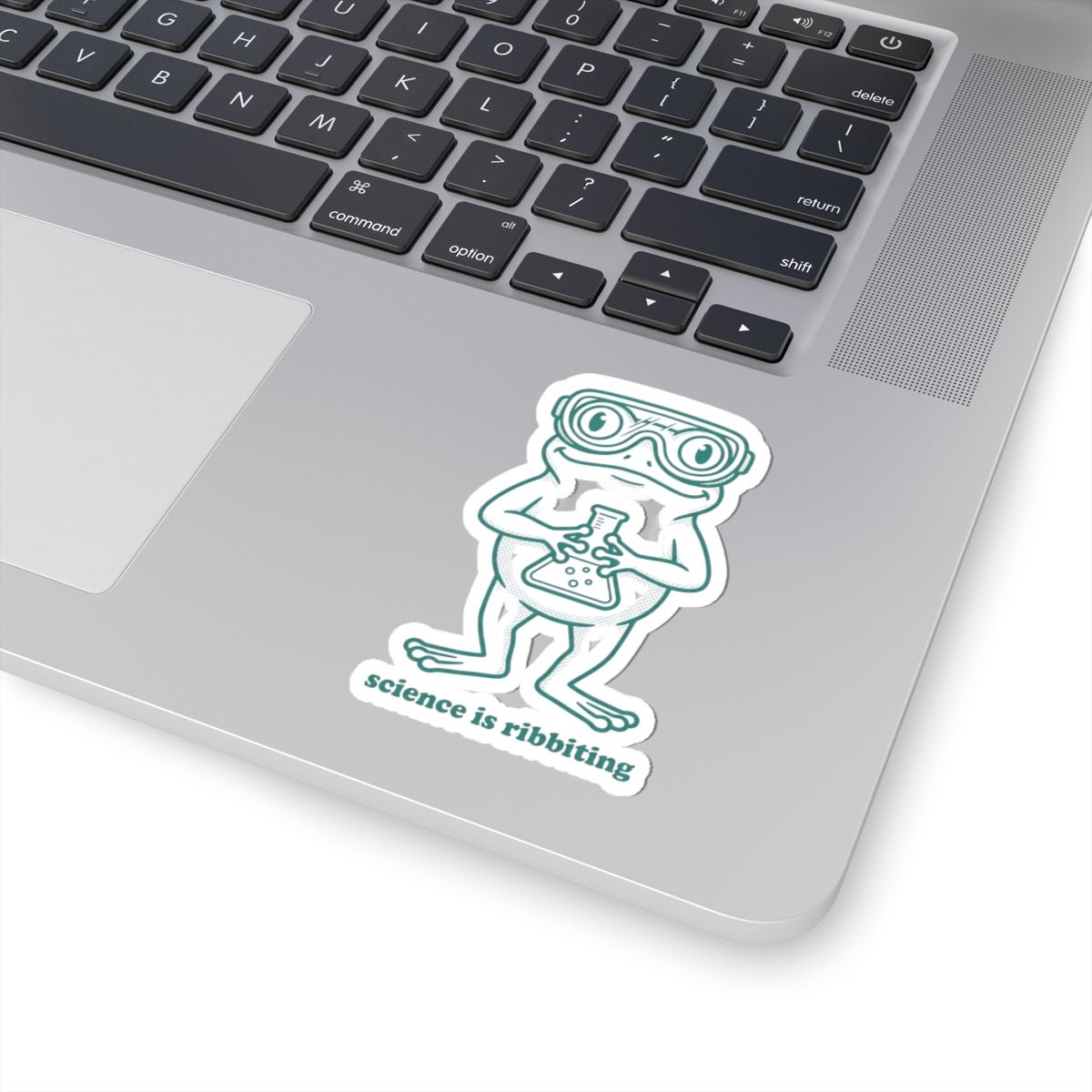 science is ribbiting sticker | science humor, lab pun - Velqono