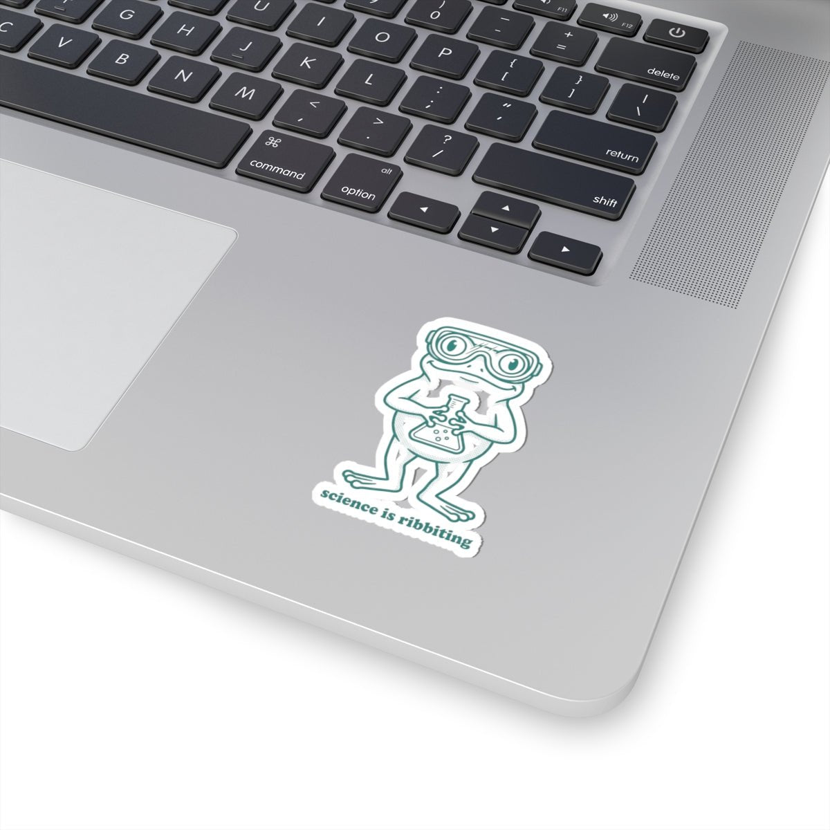 science is ribbiting sticker | science humor, lab pun - Velqono