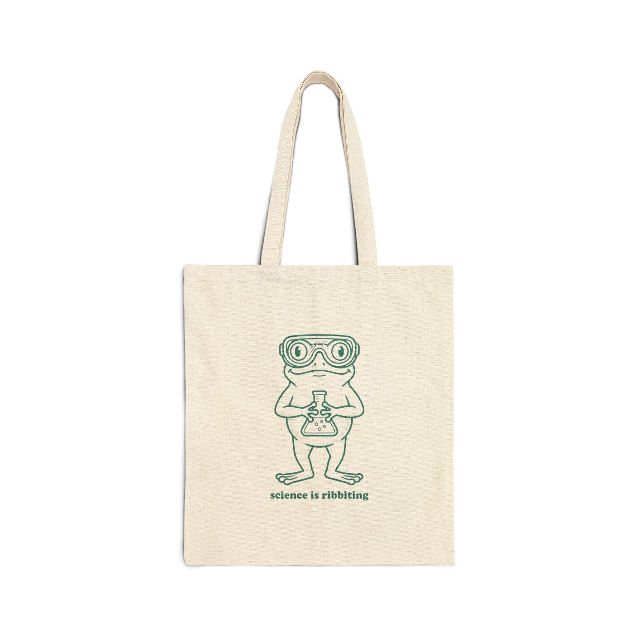 Science is Ribbiting Tote | Science Humor, Lab Joke - Velqono