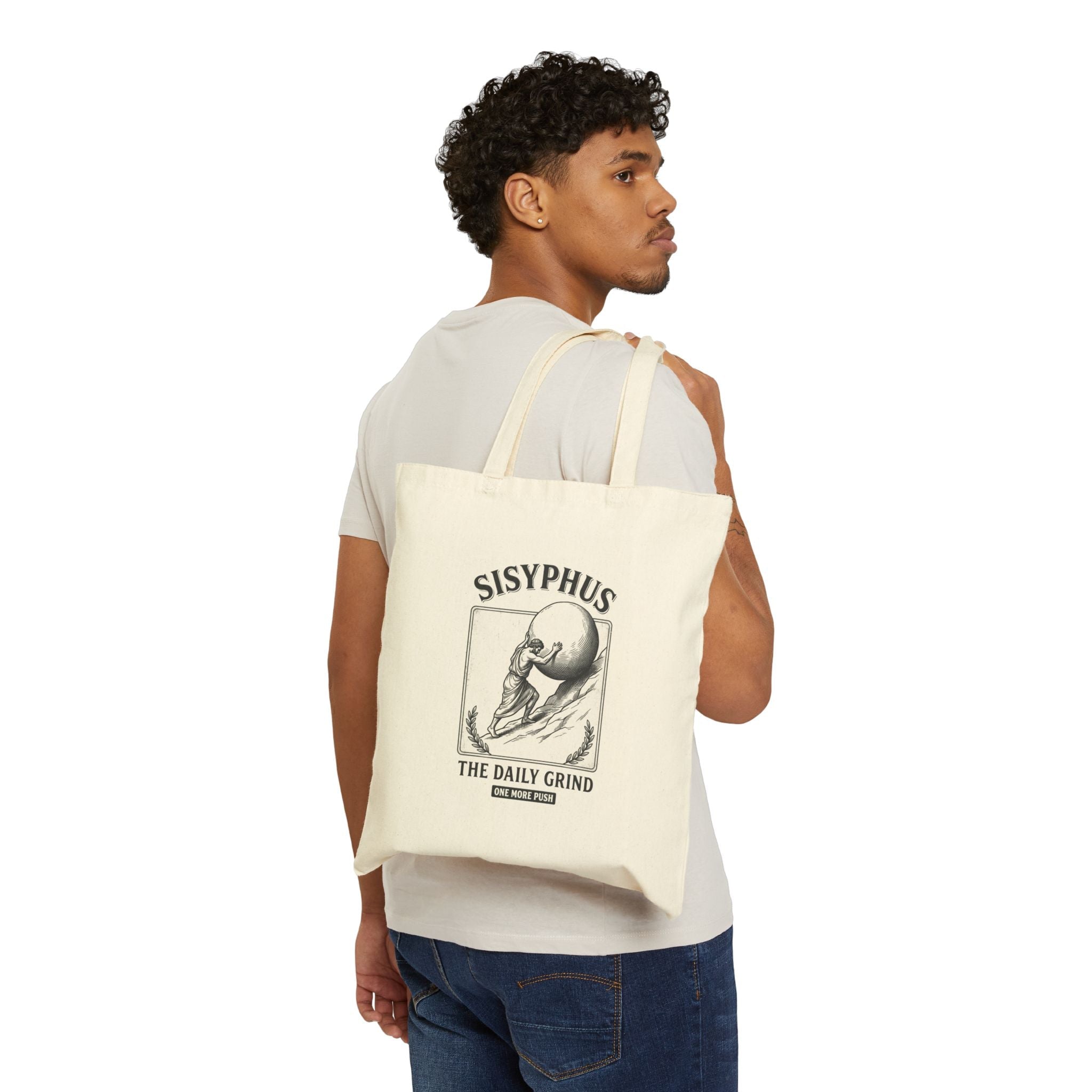 Sisyphus Illustration Tote | Greek Mythology, Mythcore Classic Art - Velqono